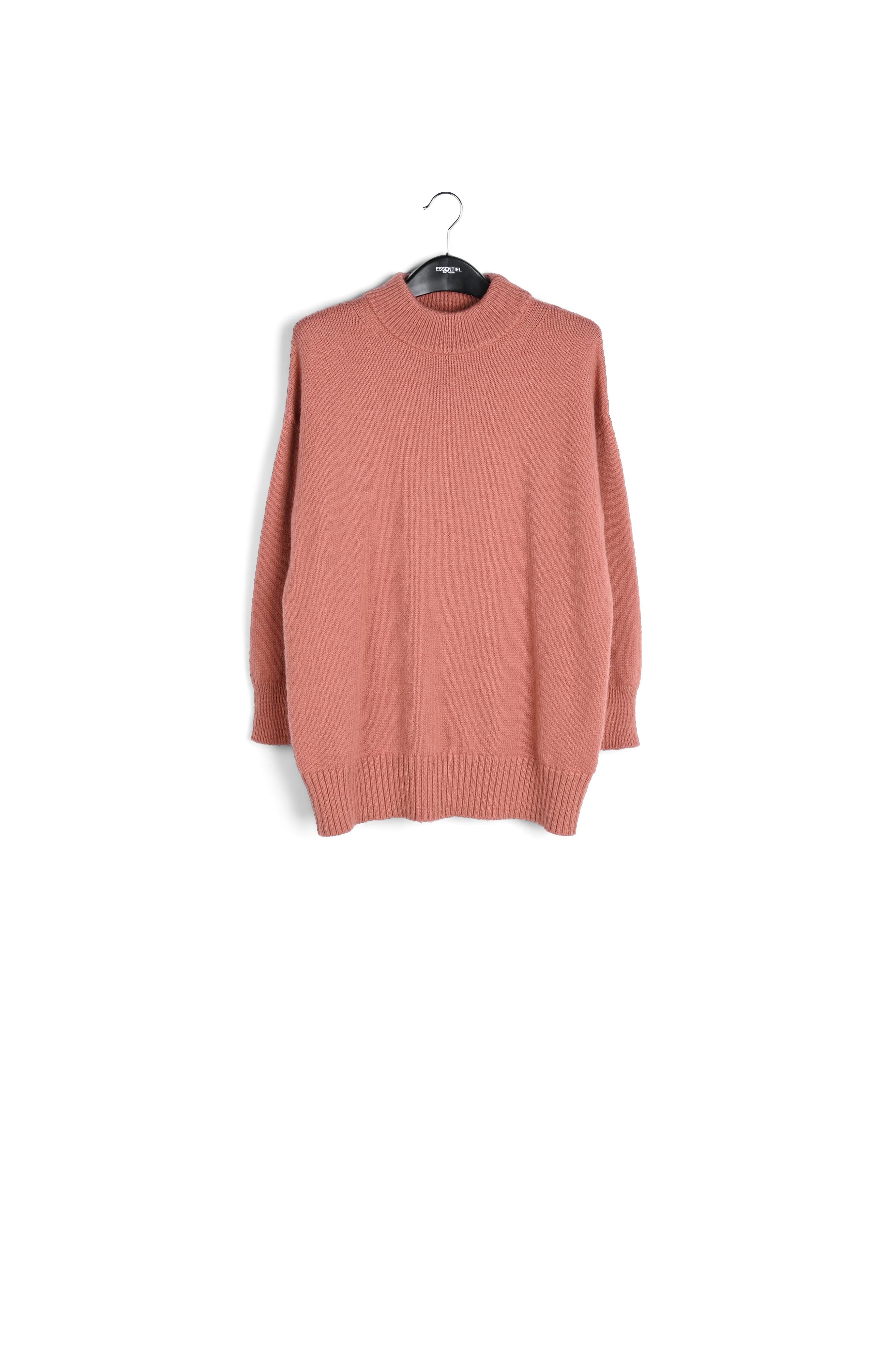 Long loose-fit lime pink sweater RE—SSENTIEL | Essentiel second hand