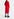 Red belted midi-length knit Faume - seconde main