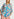 Light pink, blue and purple floral print oversized top Faume - seconde main