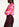 Chemise oversize rose à imprimé léopard Faume - seconde main