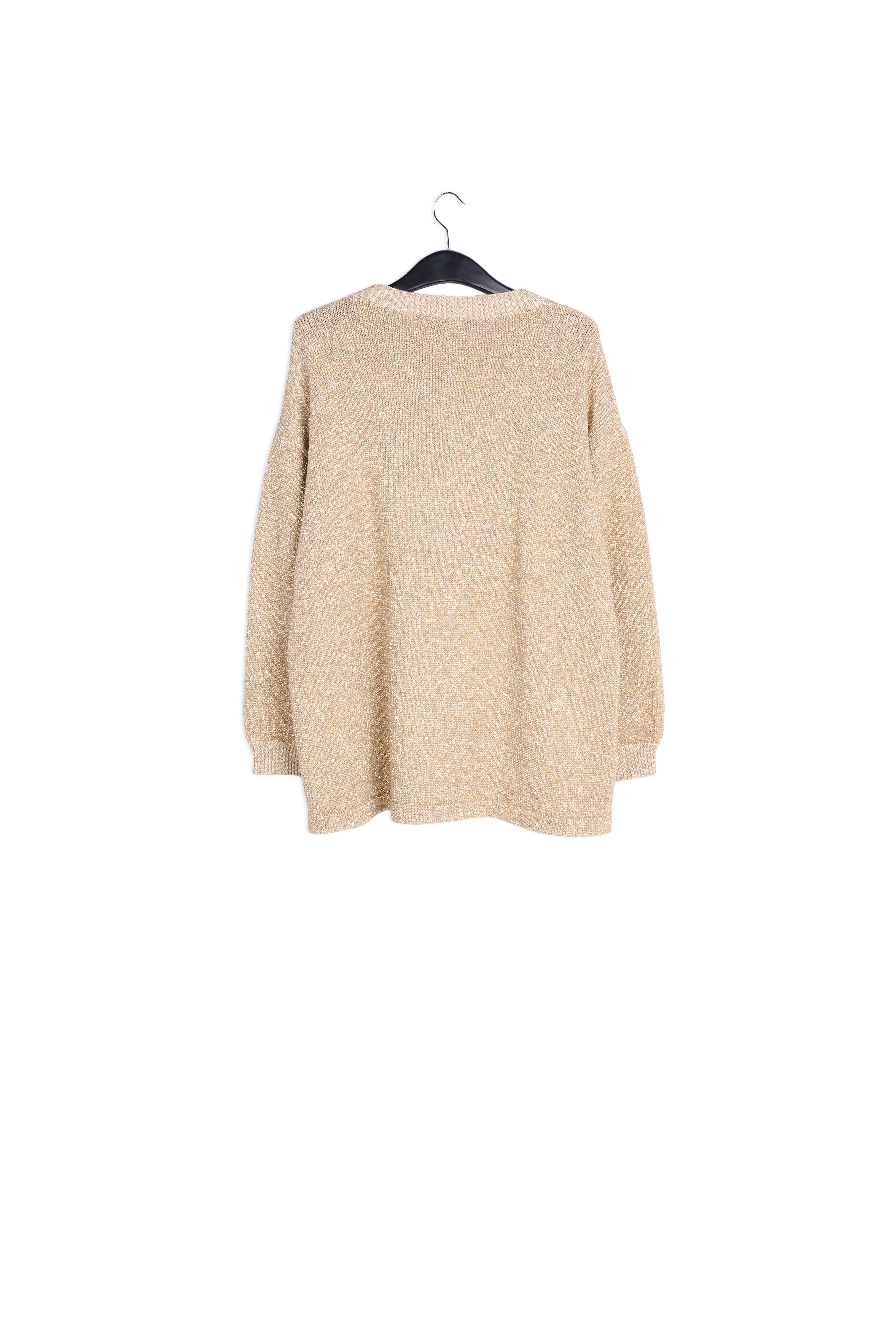 Pull doré à coupe ample RE—SSENTIEL | Essentiel second hand