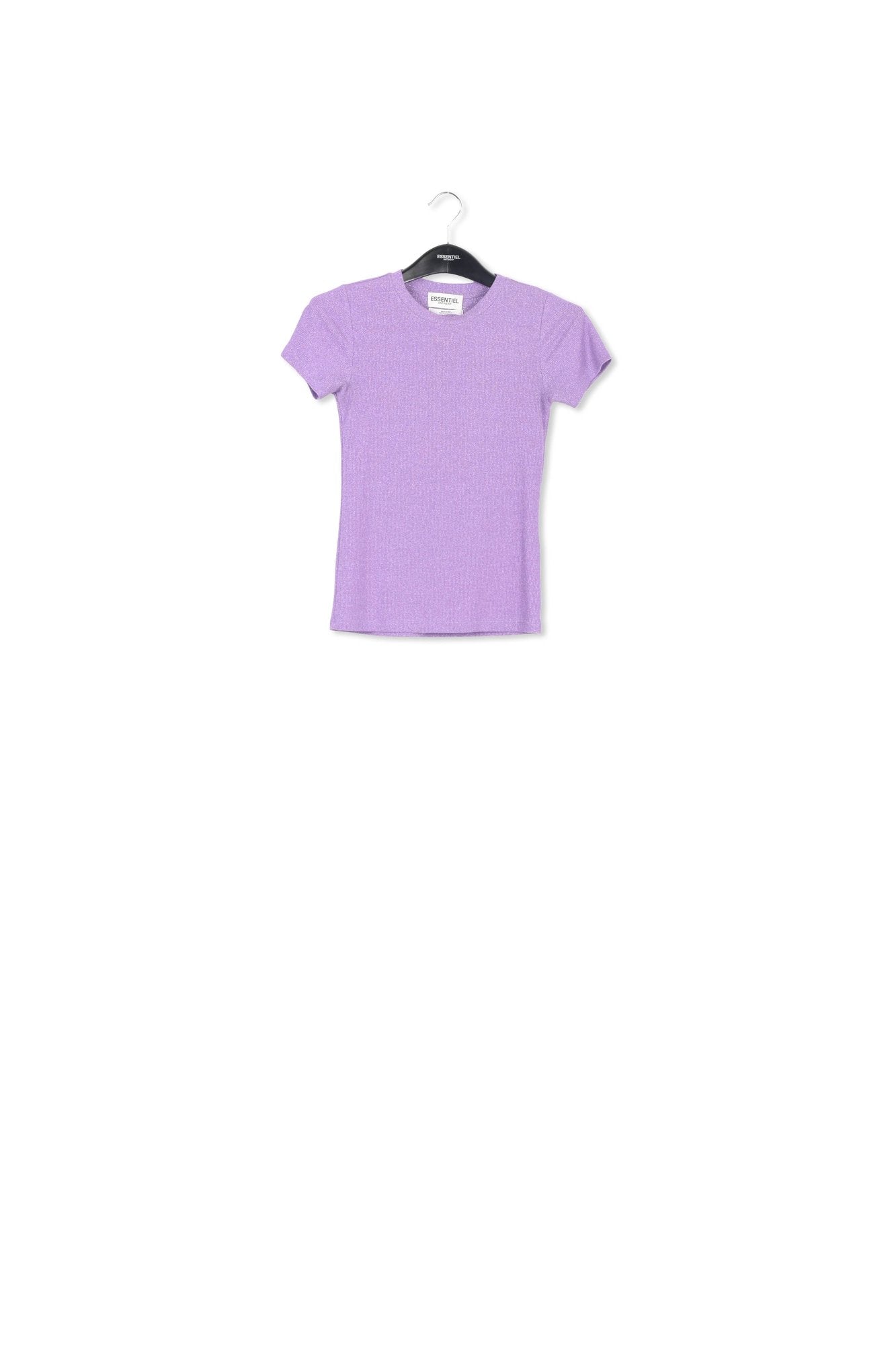 Lilac lurex T-shirt RE—SSENTIEL | Essentiel second hand