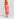 Off-white and red tie-dyed silk midi skirt Faume - seconde main