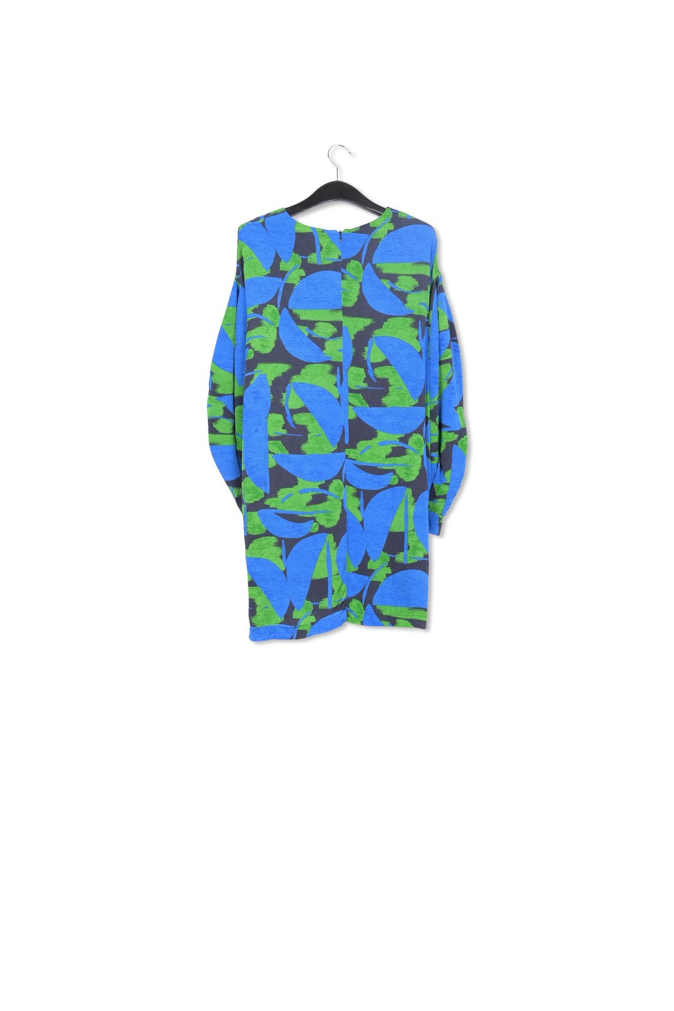 Mini robe à  imprimé bleu, vert et noir RE—SSENTIEL | Essentiel second hand