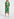 Green, lilac and orange watercolor-print midi dress Faume - seconde main