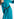 Blauwe midi-jurk Faume - seconde main