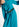 Blauwe midi-jurk Faume - seconde main