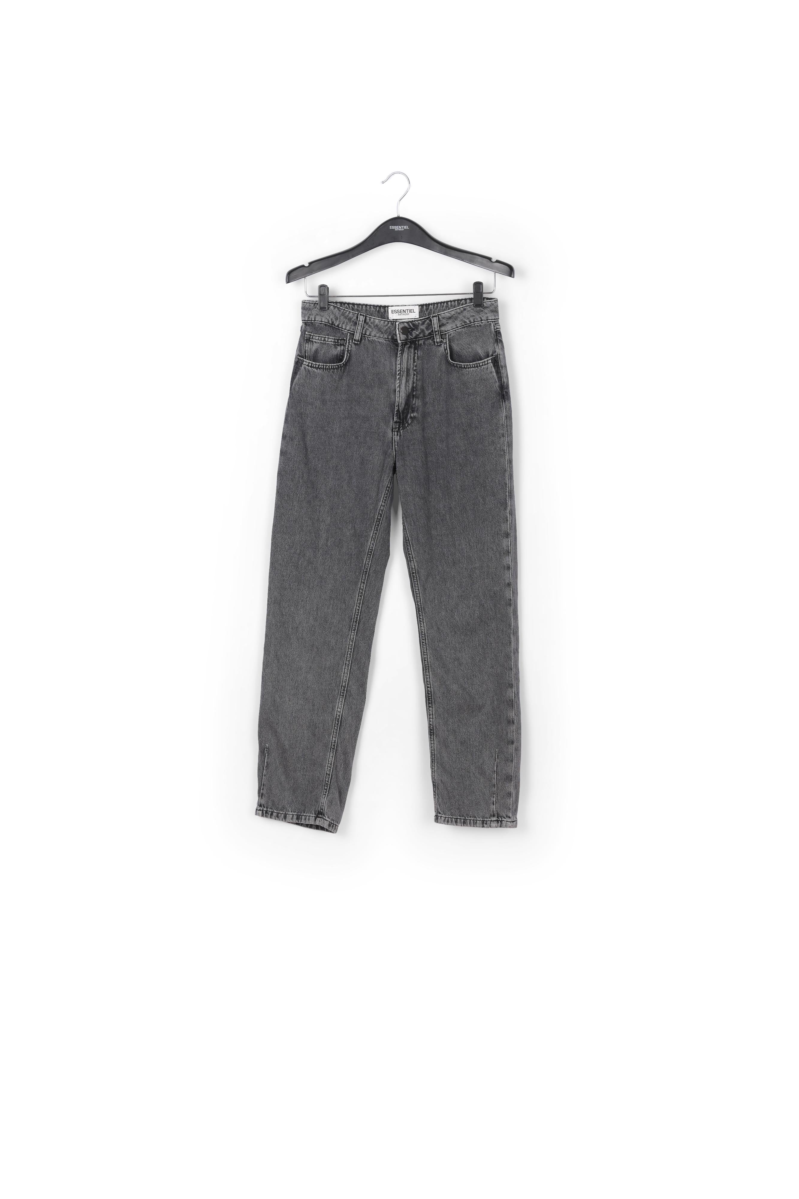 Jean raccourci gris à taille haute RE—SSENTIEL | Essentiel second hand