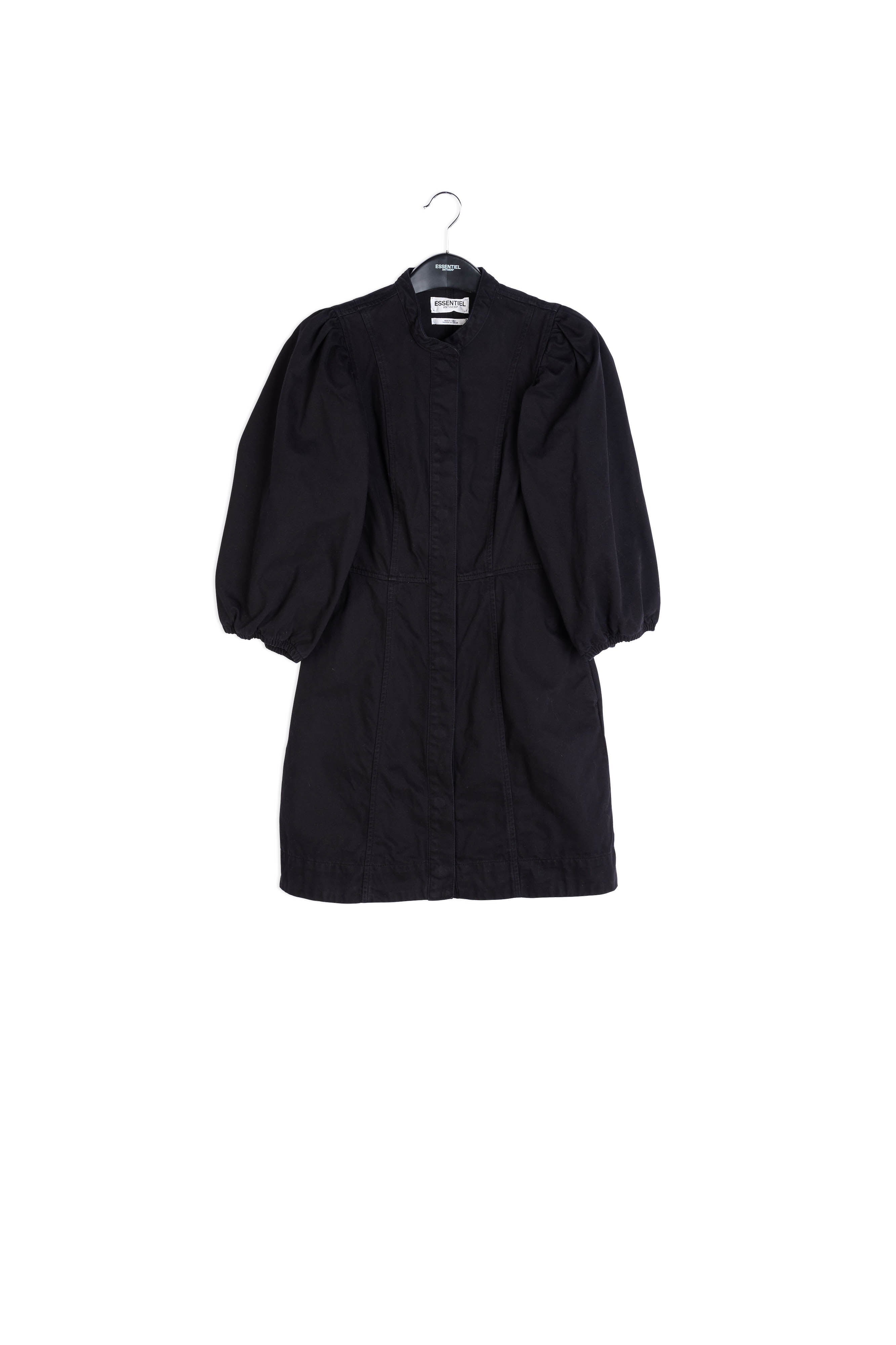 Black denim mini dress RE—SSENTIEL | Essentiel second hand