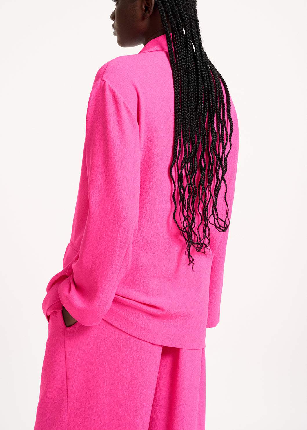 Blazer croisé fuchsia RE—SSENTIEL | Essentiel second hand