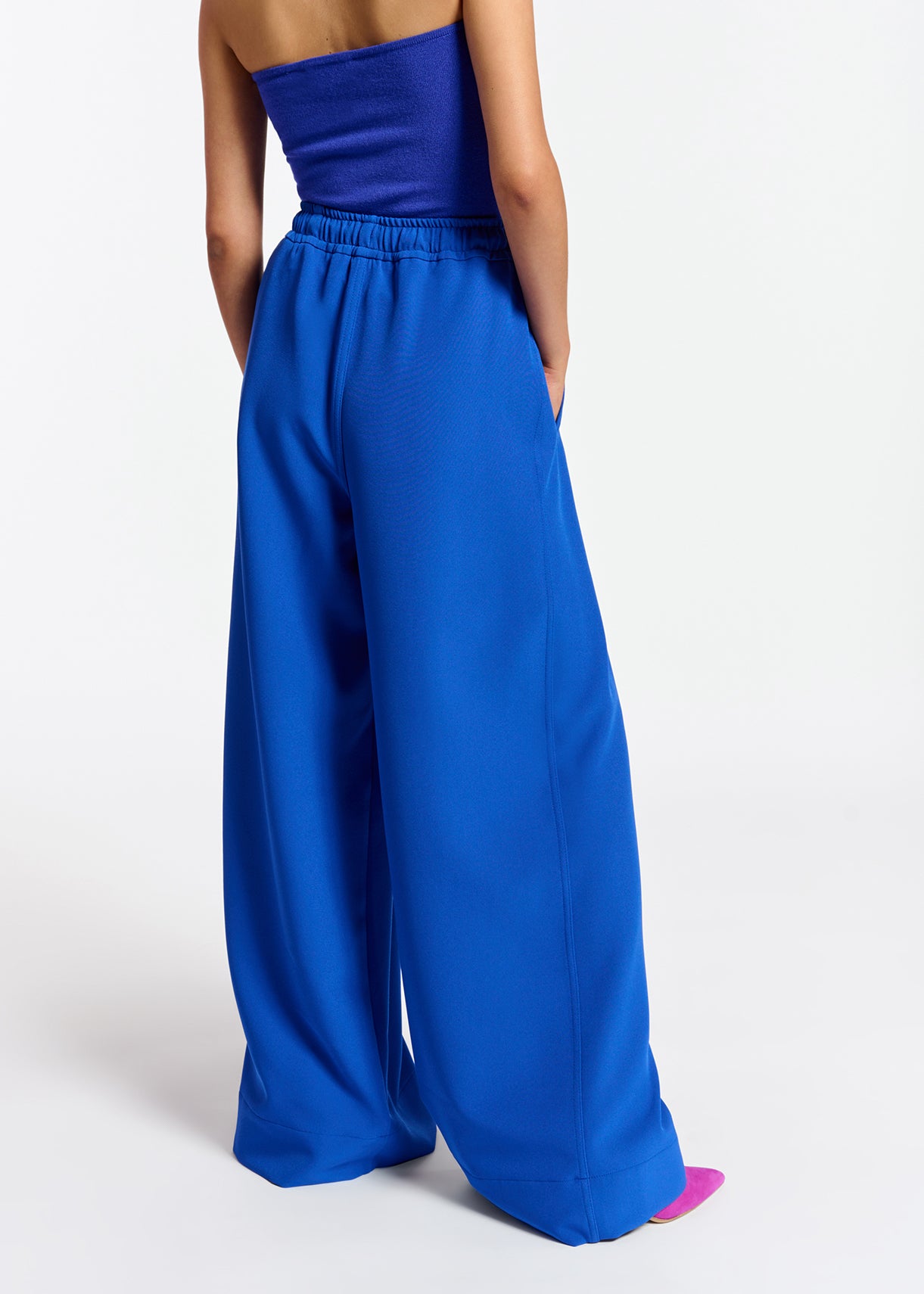 Blue wide-leg pants RE—SSENTIEL | Essentiel second hand