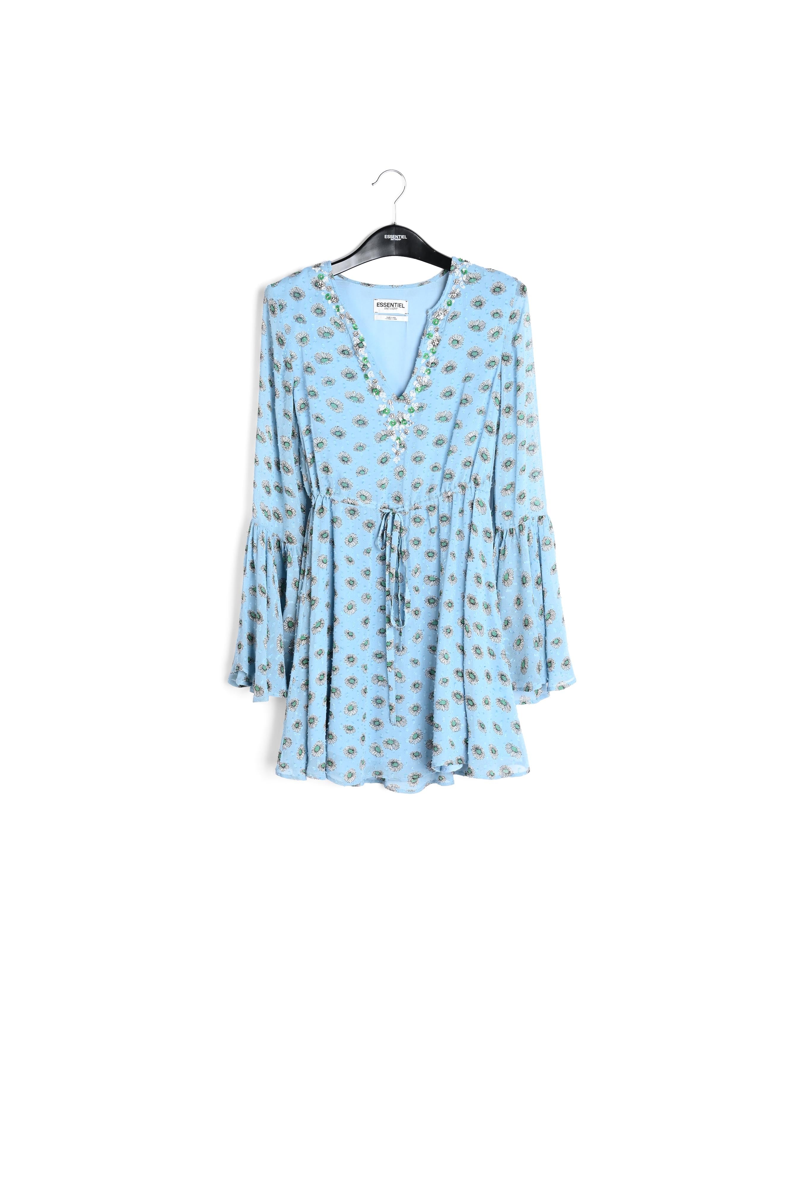 V-neck print mini dress RE—SSENTIEL | Essentiel second hand