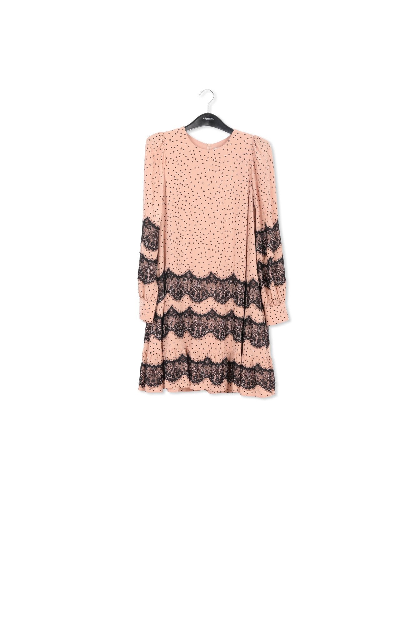 Peach lace-trimmed mini dress RE—SSENTIEL | Essentiel second hand