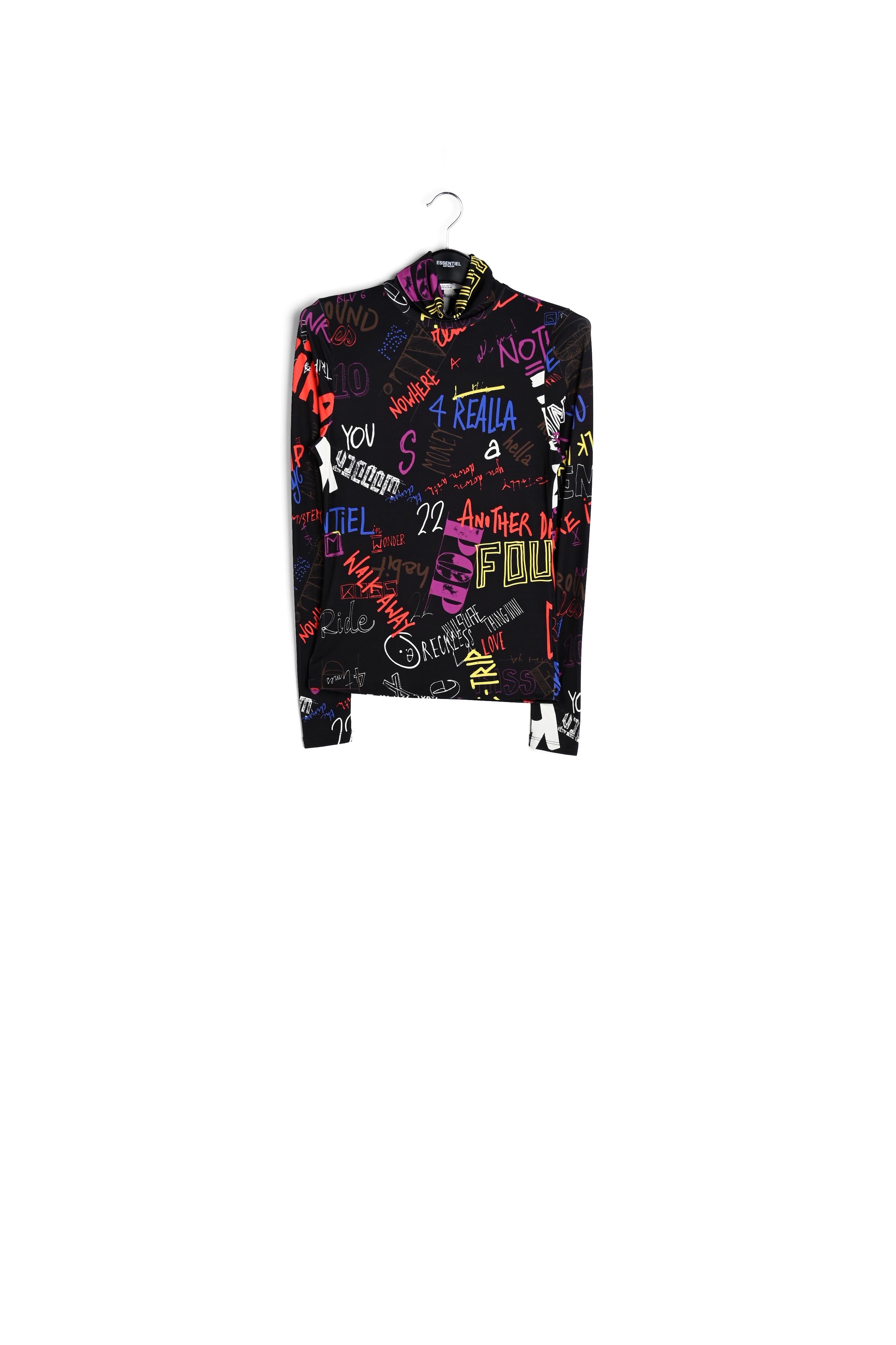 Top met rolkraag en bloemen RE—SSENTIEL | Essentiel second hand