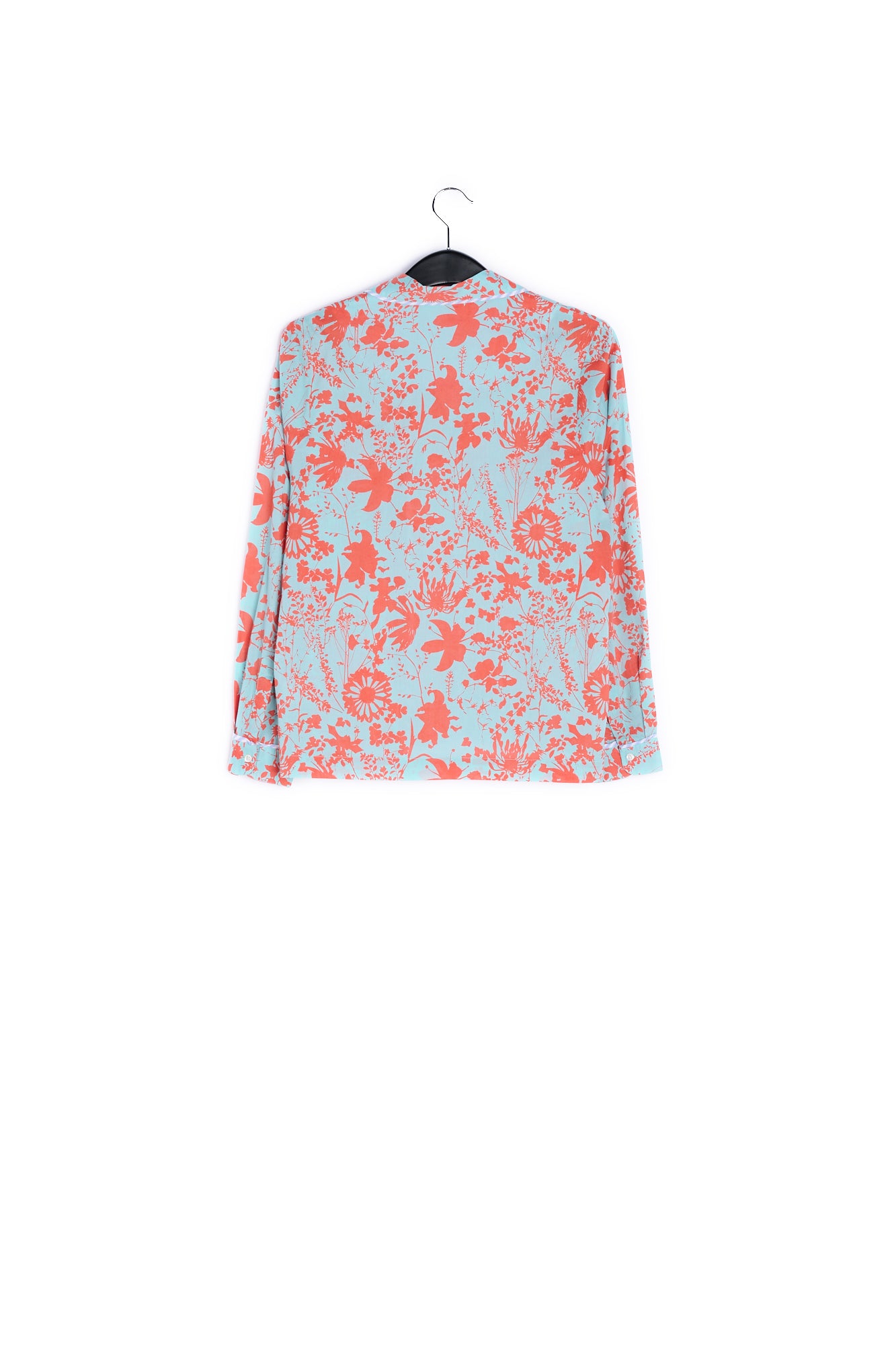 Blue and red floral shirt RE—SSENTIEL | Essentiel second hand