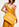 Robe midi ocre en V Faume - seconde main