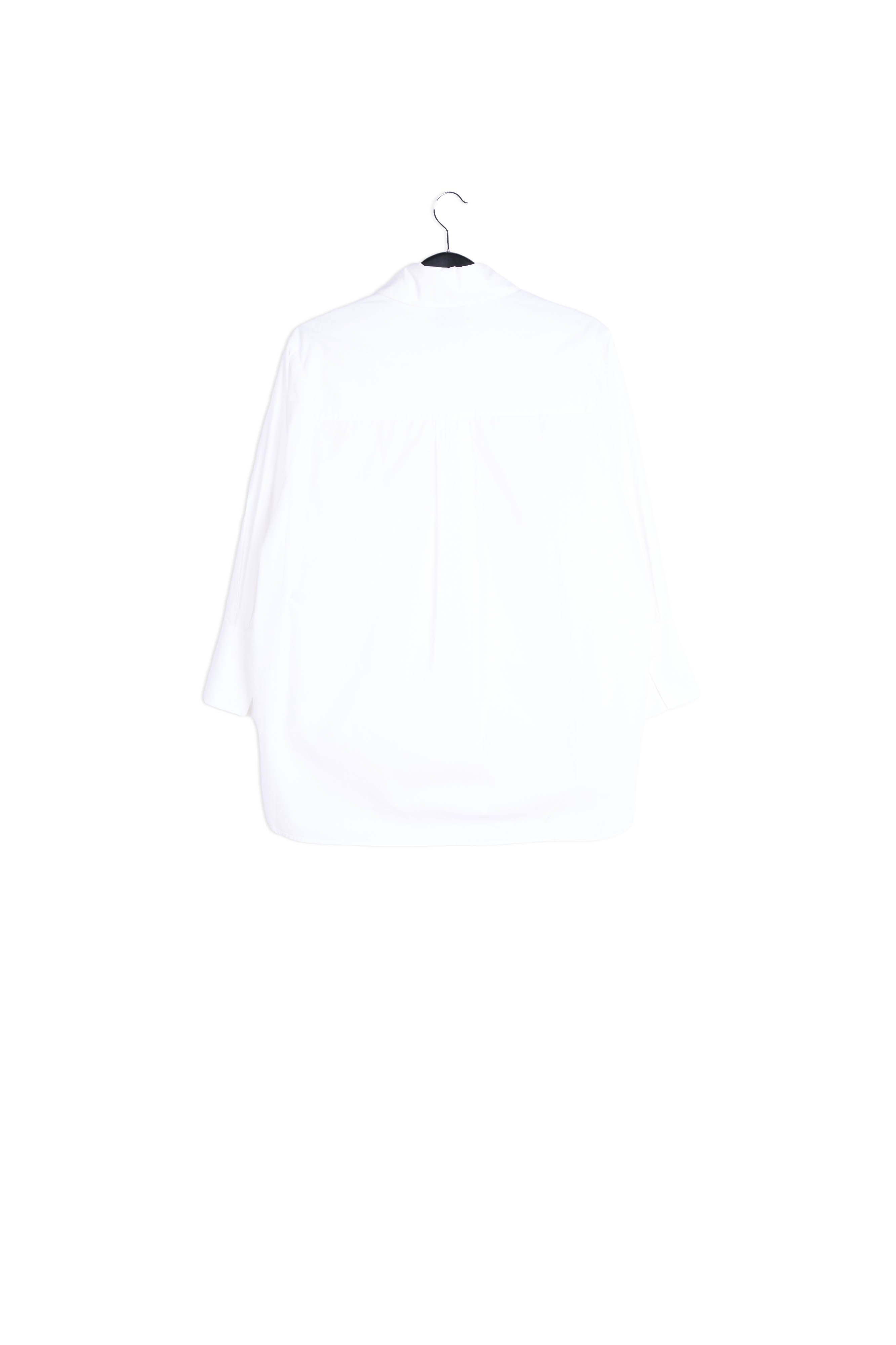 White oversized-fit cotton shirt RE—SSENTIEL | Essentiel second hand