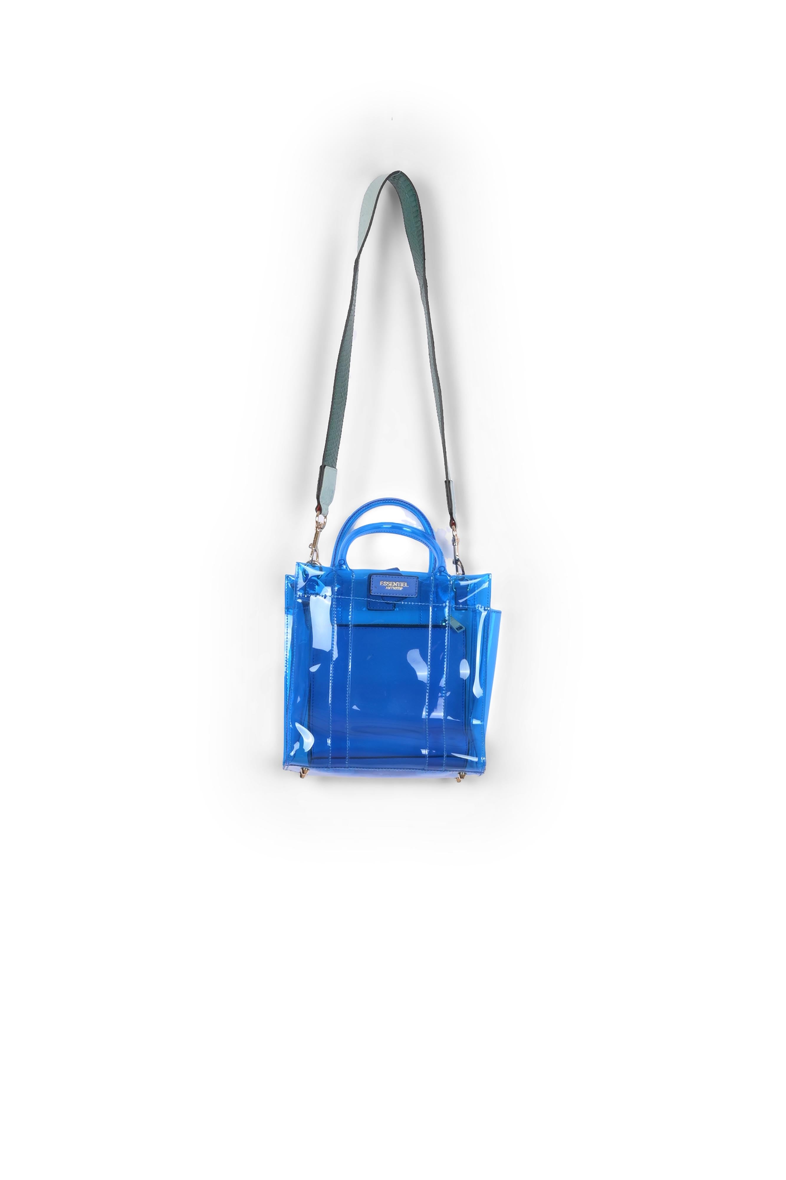 Transparent blue shoulder bag RE—SSENTIEL | Essentiel second hand