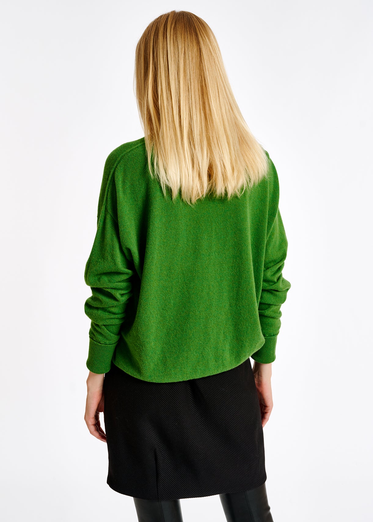 Green merino wool blend sweater RE—SSENTIEL | Essentiel second hand