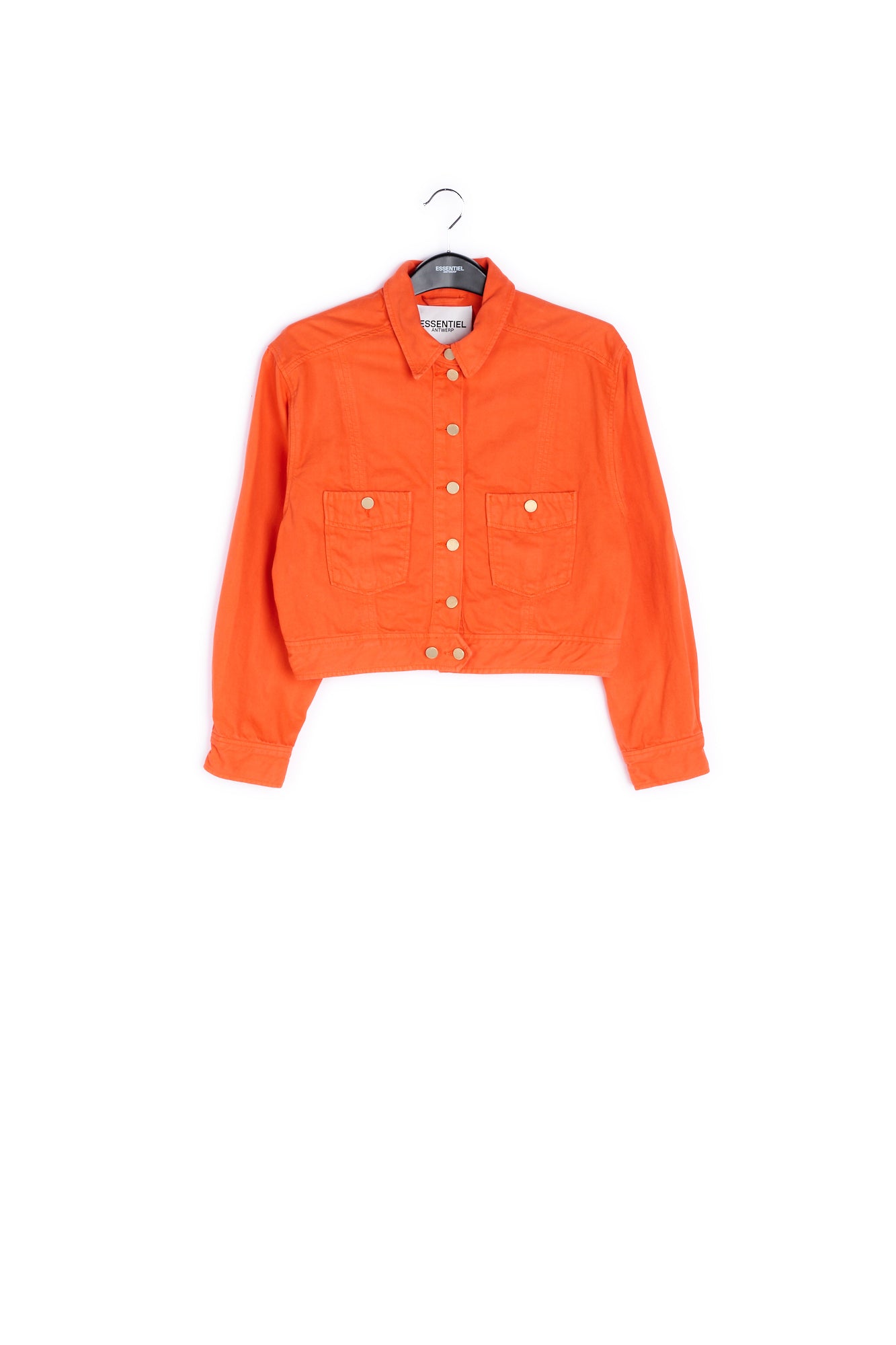 Bright orange denim jacket RE—SSENTIEL | Essentiel second hand