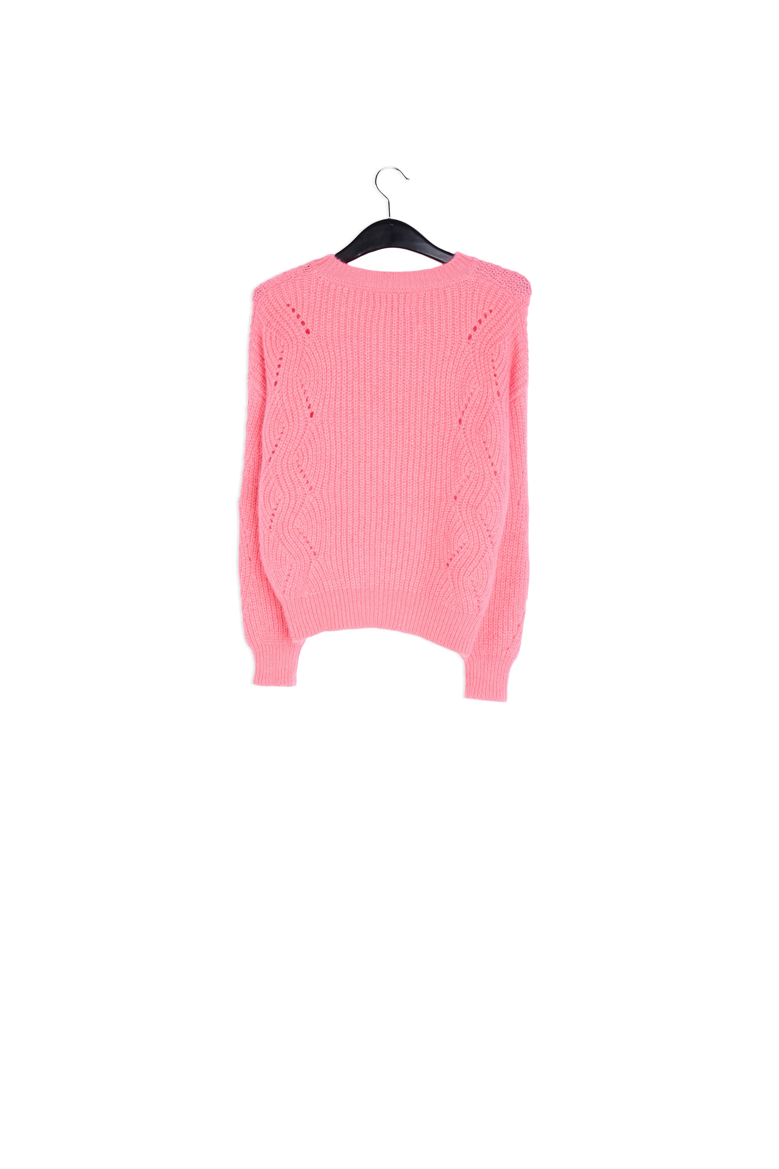 Pink ribbed mohair-blend sweater RE—SSENTIEL | Essentiel second hand