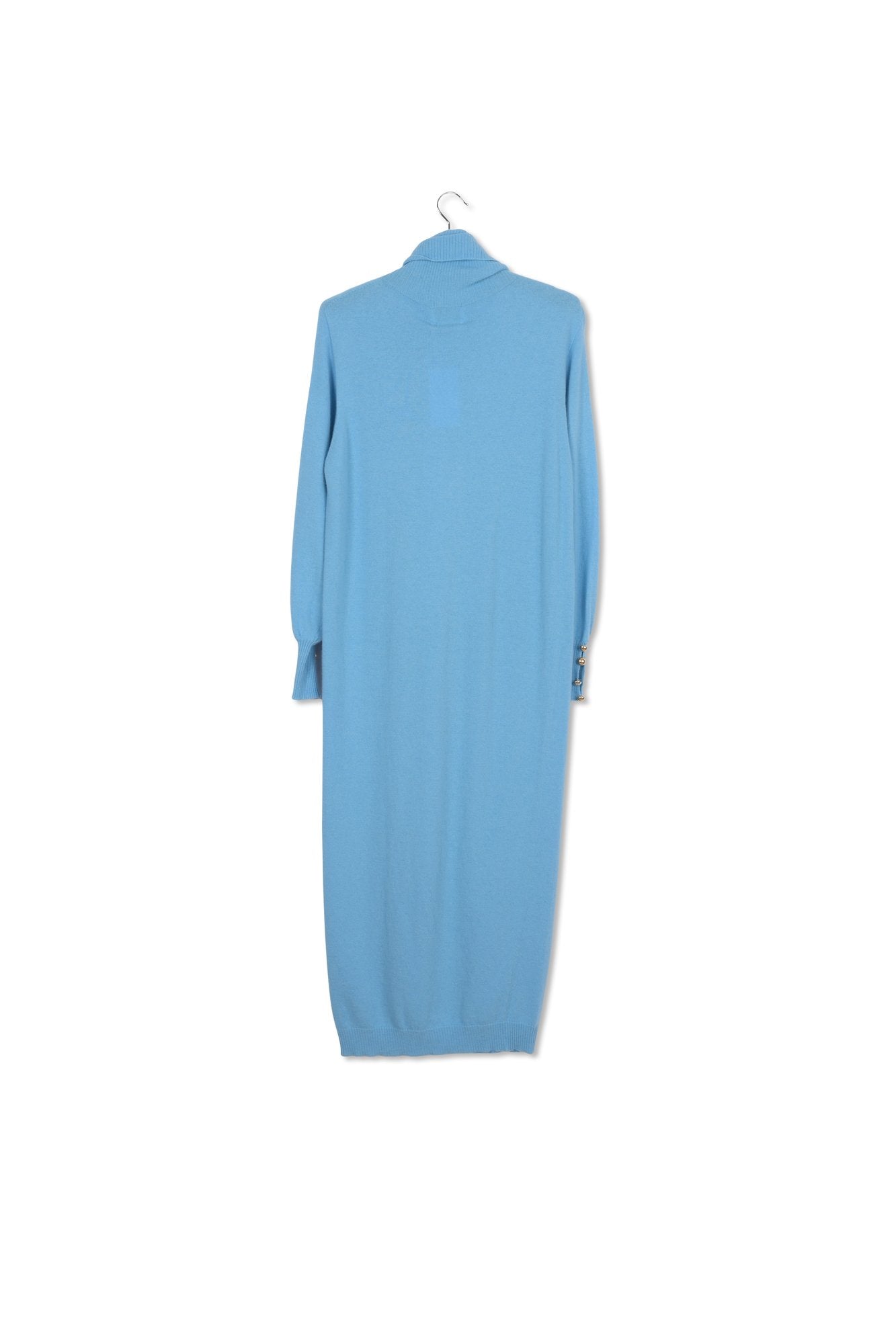 Blue turtleneck knit dress RE—SSENTIEL | Essentiel second hand