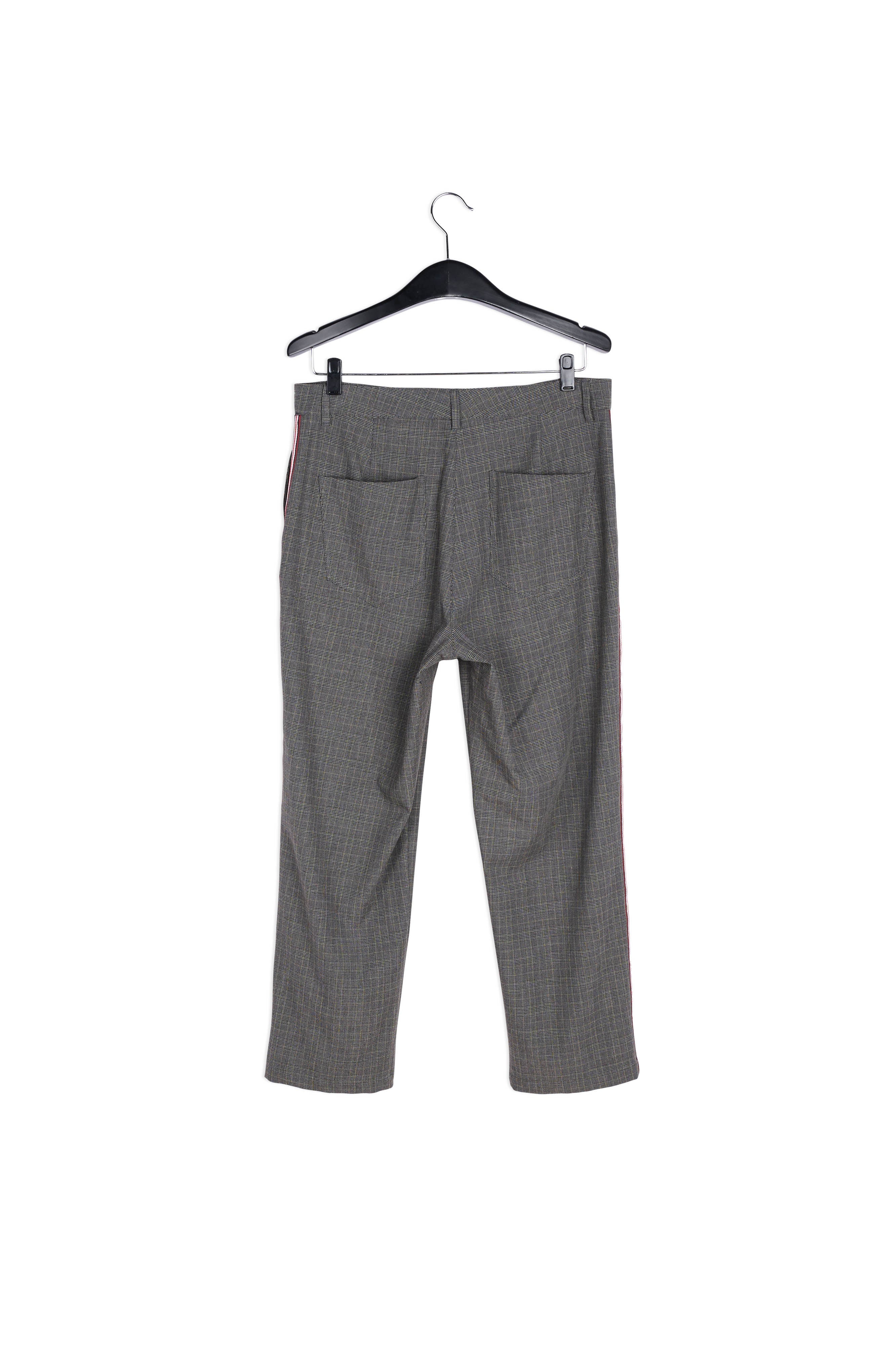 Pantalon gris foncé à carreaux RE—SSENTIEL | Essentiel second hand