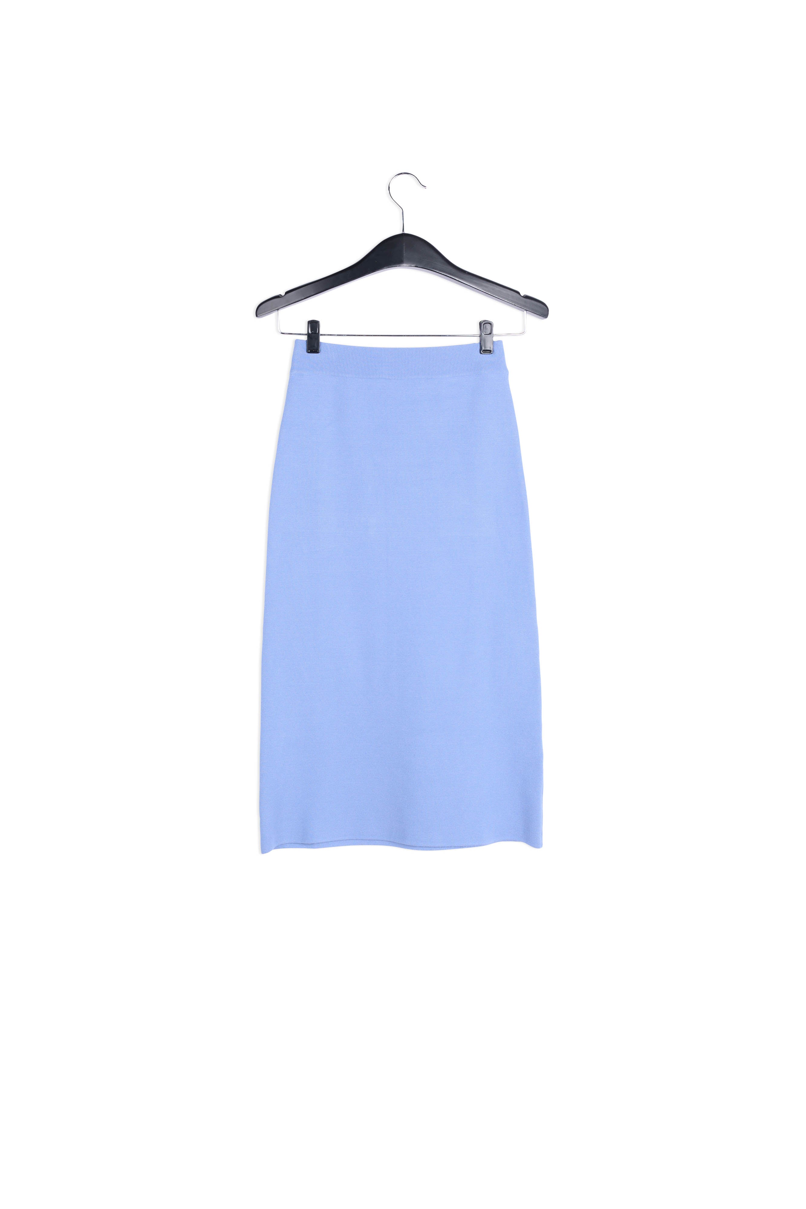 Jupe midi en tricot bleu RE—SSENTIEL | Essentiel second hand