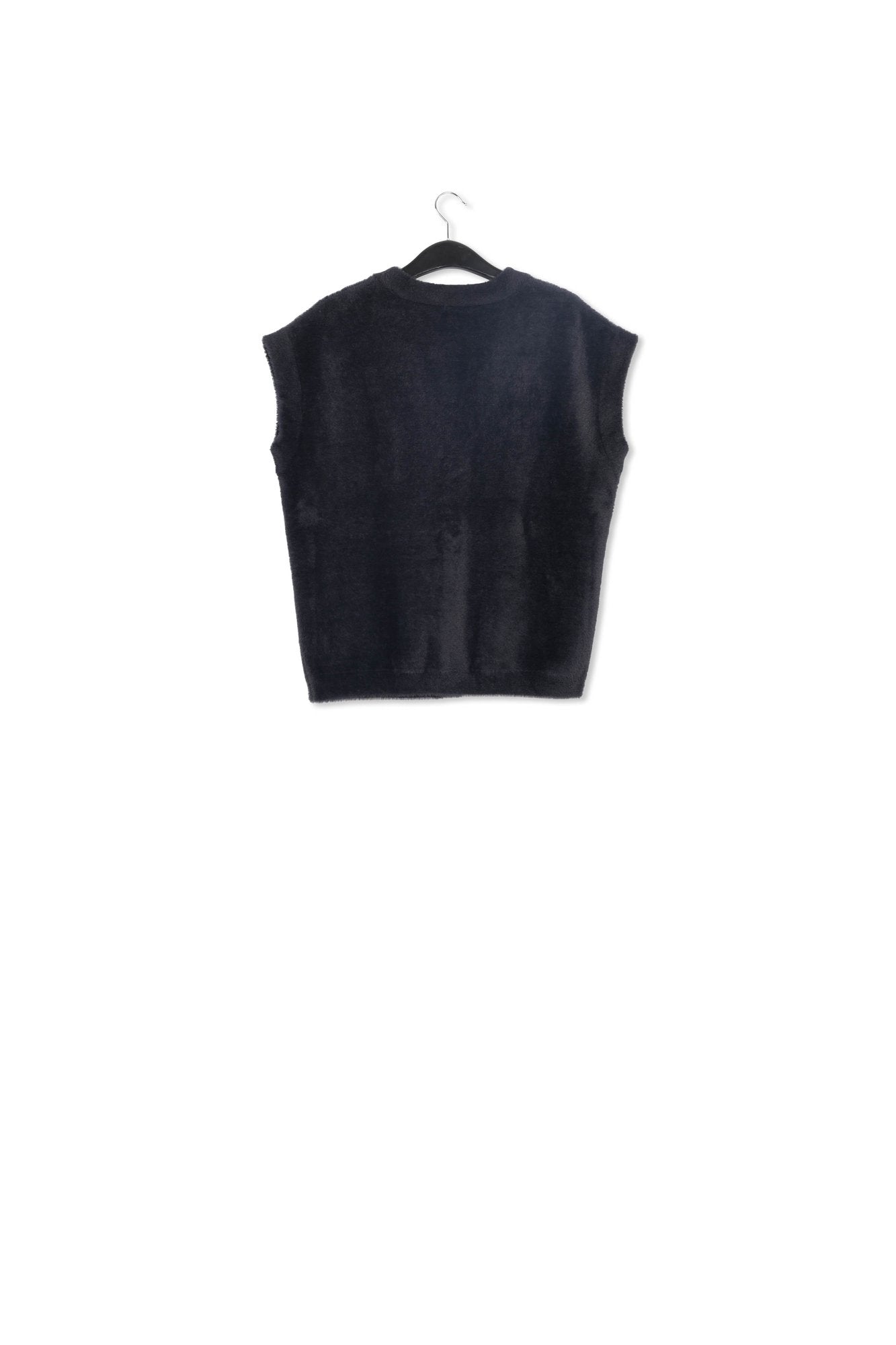 Black sleeveless reversible cardigan RE—SSENTIEL | Essentiel second hand
