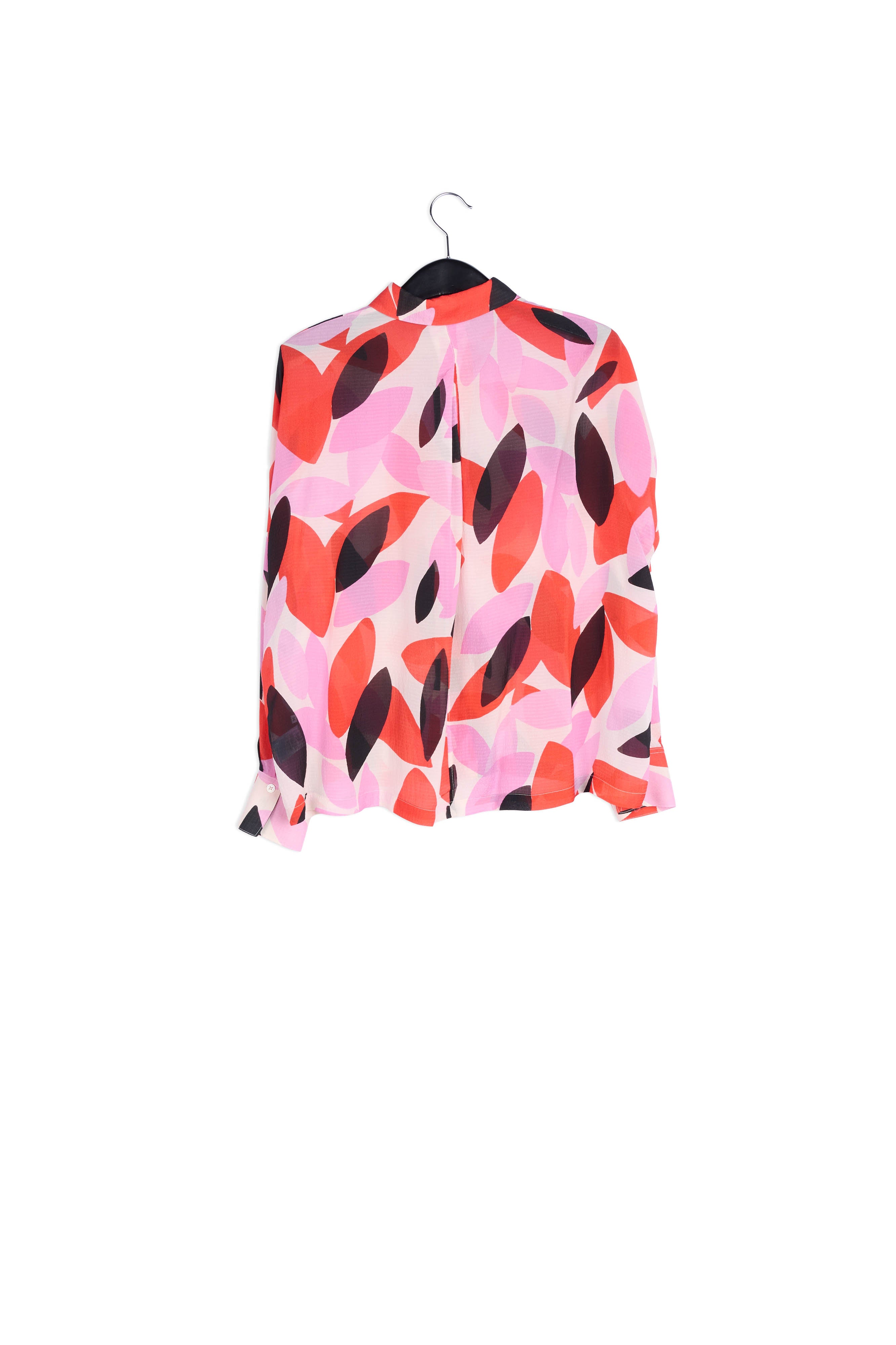 Off-white, red and pink abstract print shirt RE—SSENTIEL | Essentiel second hand