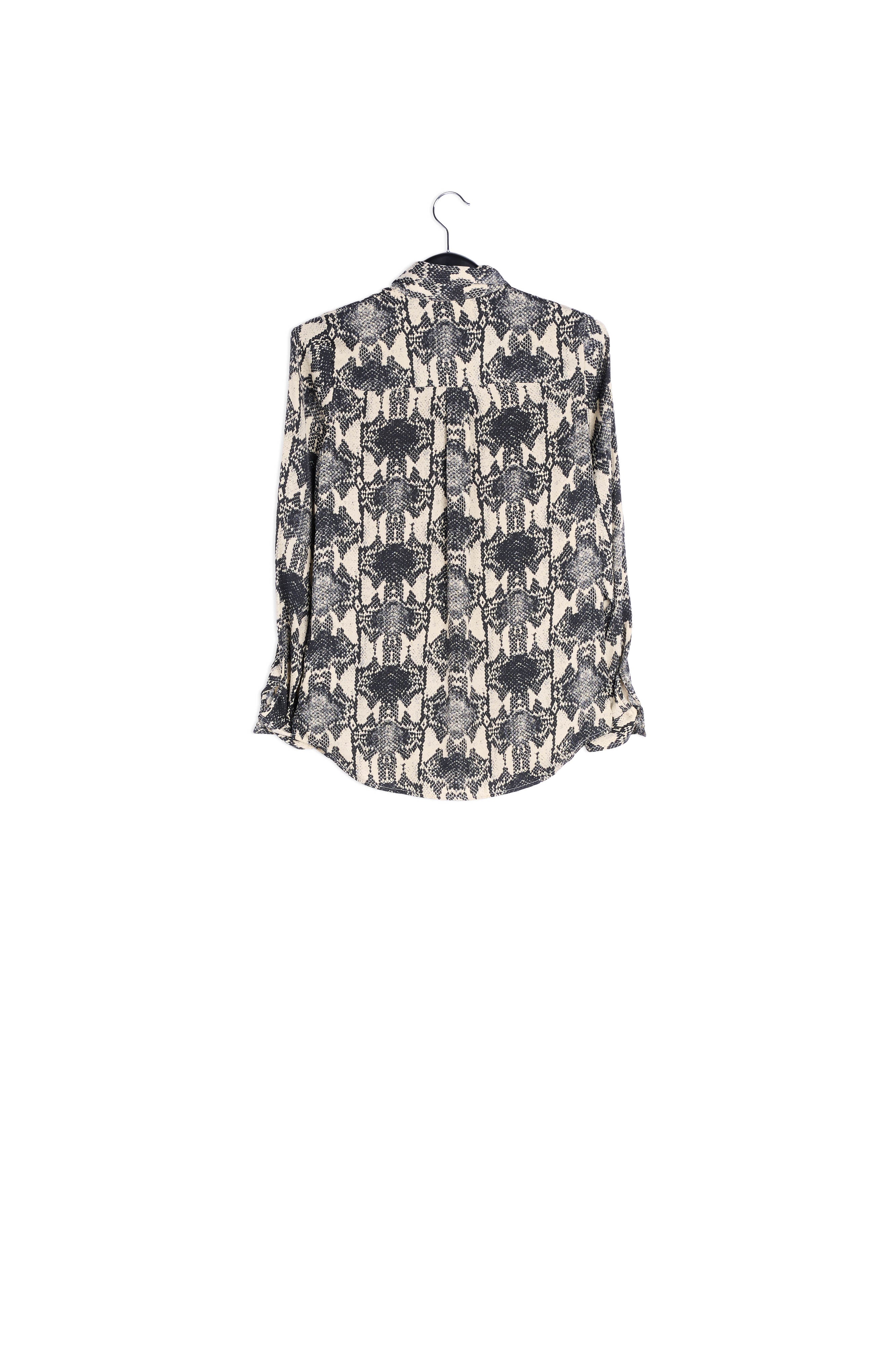 Chemise blanc cassé à imprimé serpent RE—SSENTIEL | Essentiel second hand