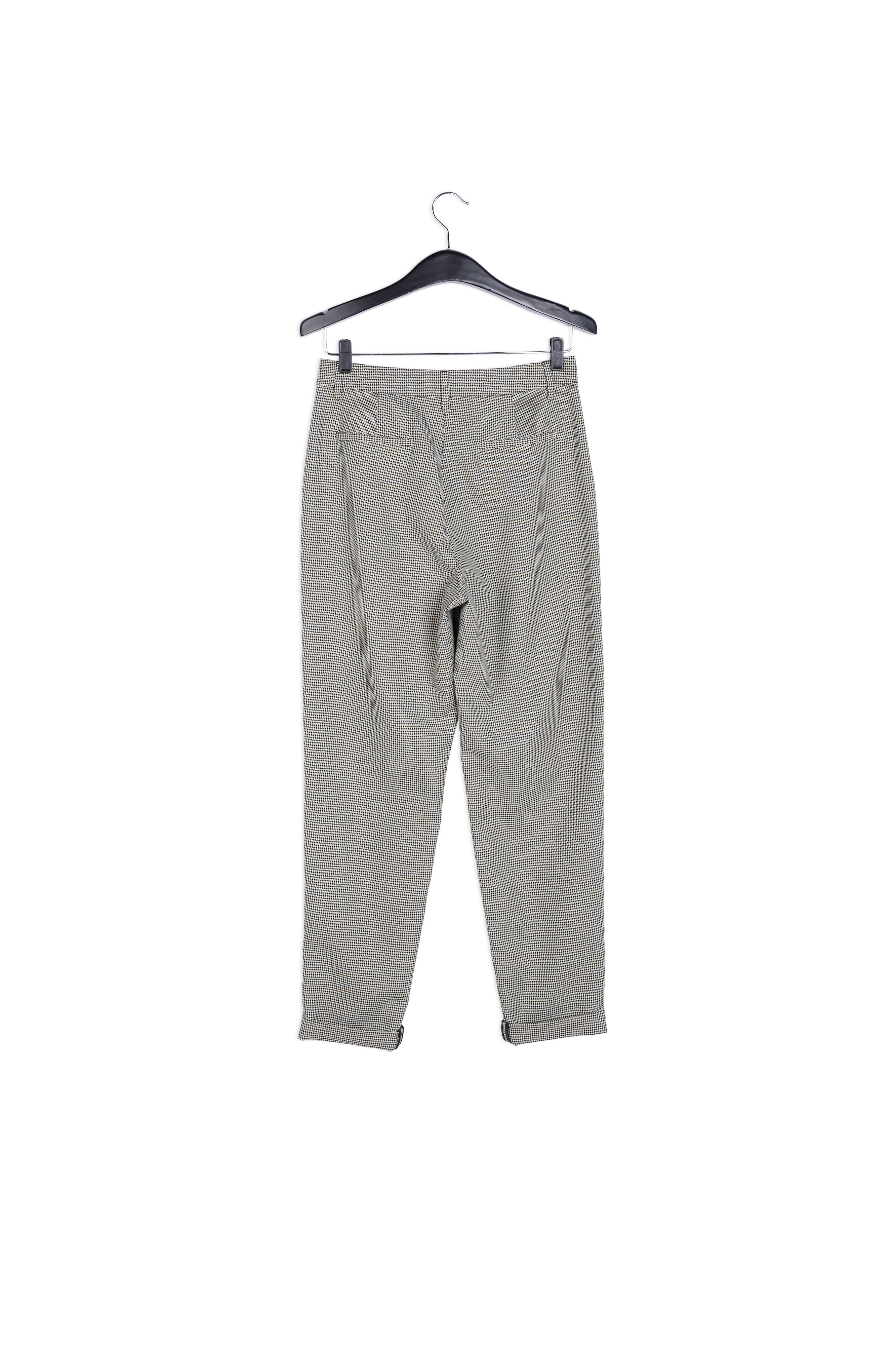 Loose-fit houndstooth high-waist pants RE—SSENTIEL | Essentiel second hand