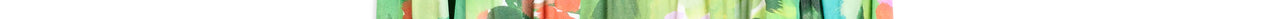 Groene, rode en paarse mini-jurk met aquarelprint Faume - seconde main
