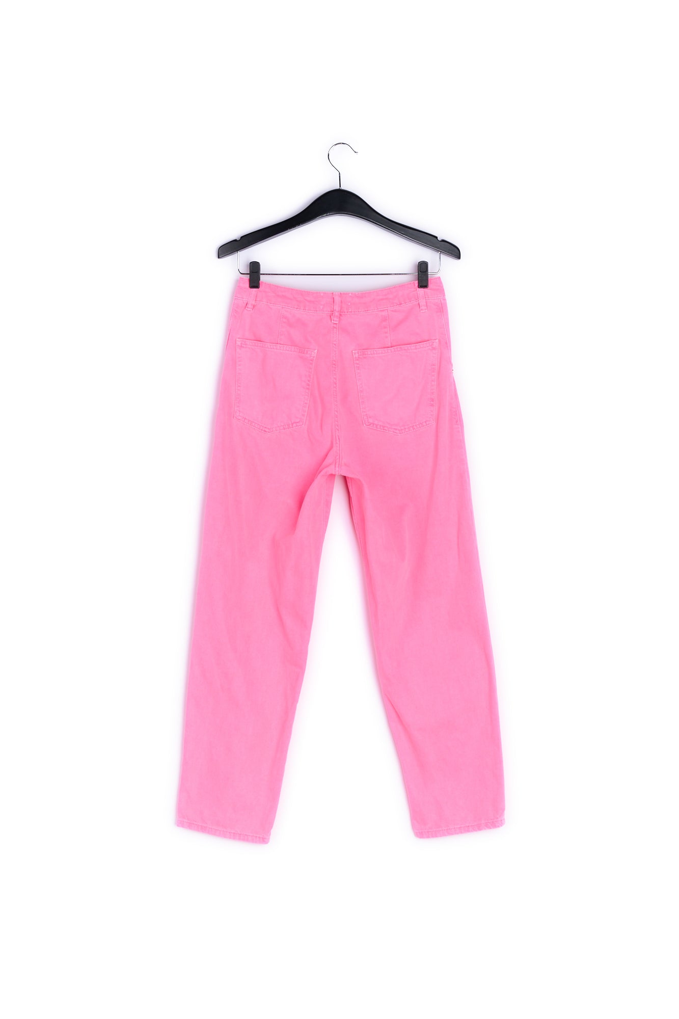 Neon pink high-rise jeans RE—SSENTIEL | Essentiel second hand
