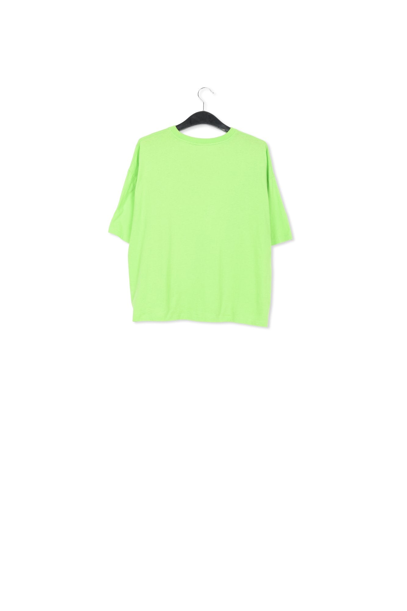 Green organic cotton T-shirt with logo print RE—SSENTIEL | Essentiel second hand