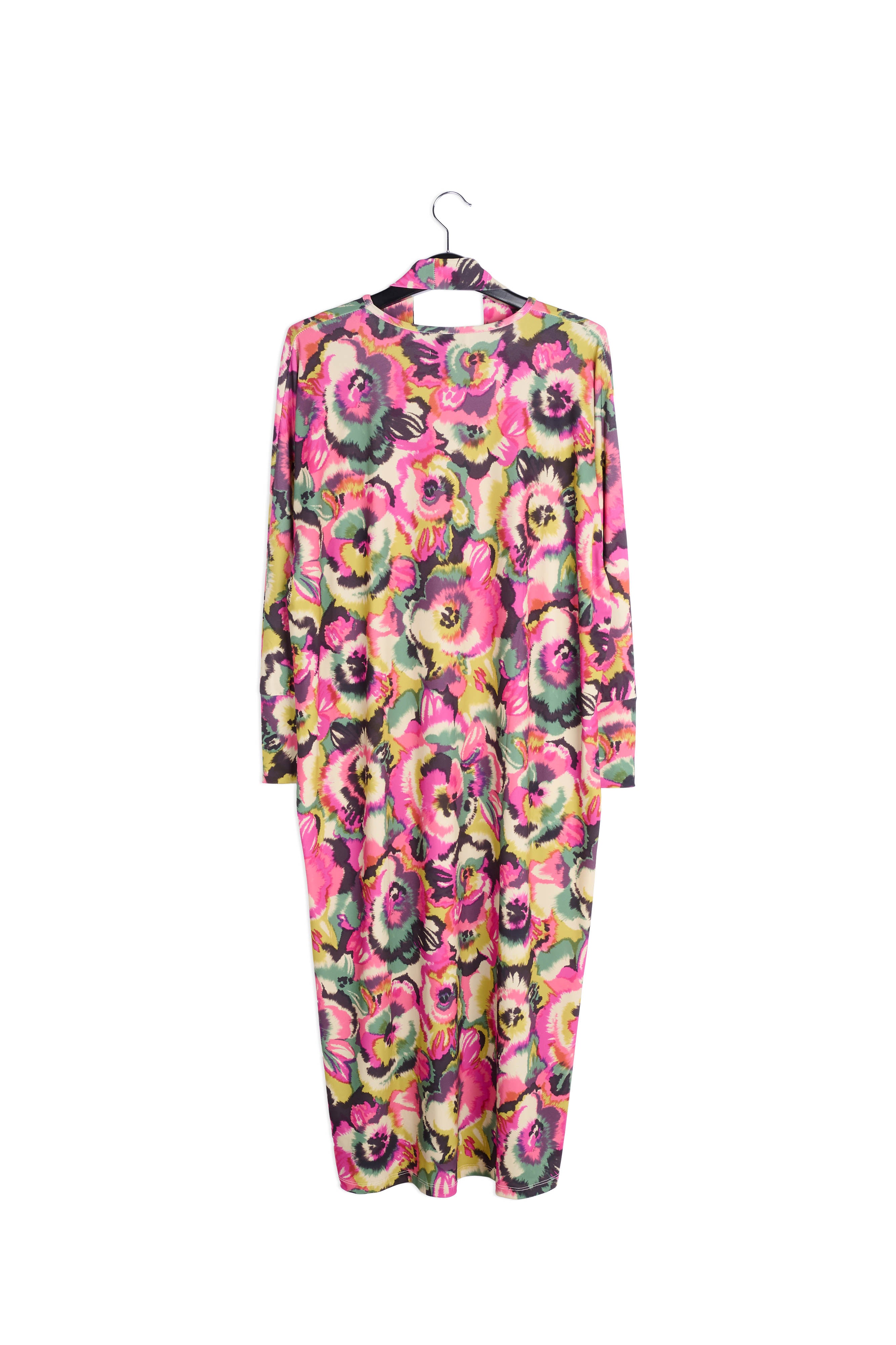 Multicolor midi-length dress with floral print RE—SSENTIEL | Essentiel second hand