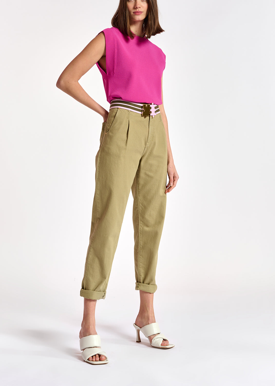 Beige boyfriend jeans RE—SSENTIEL | Essentiel second hand