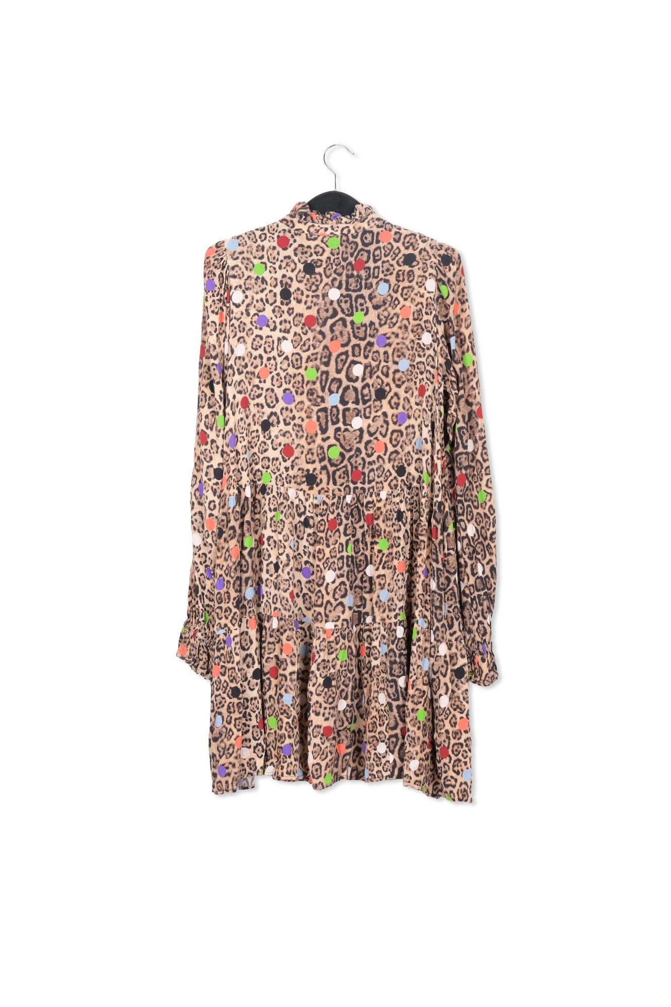 Leopard print and dots A-line mini dress RE—SSENTIEL | Essentiel second hand