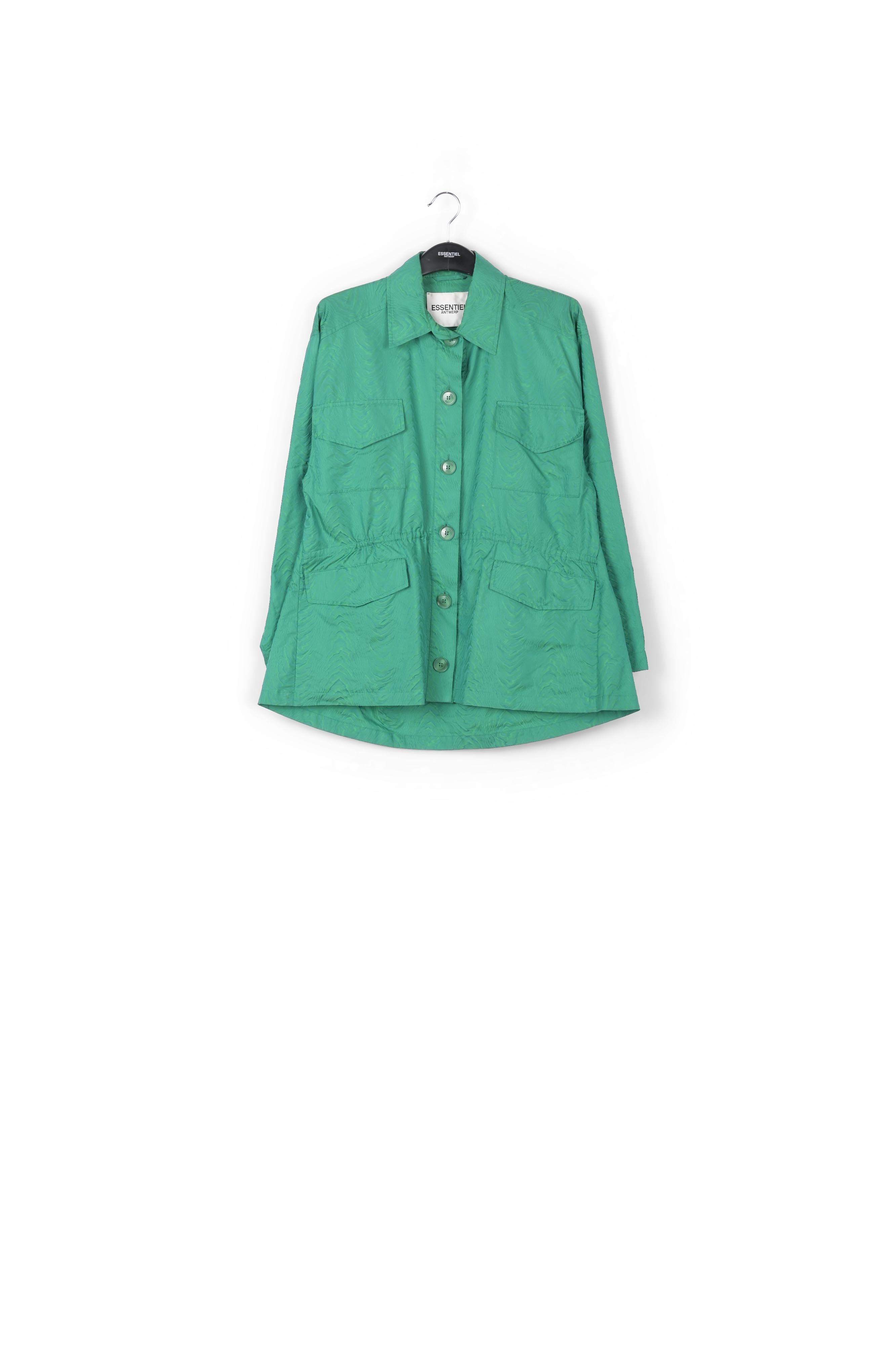 Veste en jacquard verte RE—SSENTIEL | Essentiel second hand