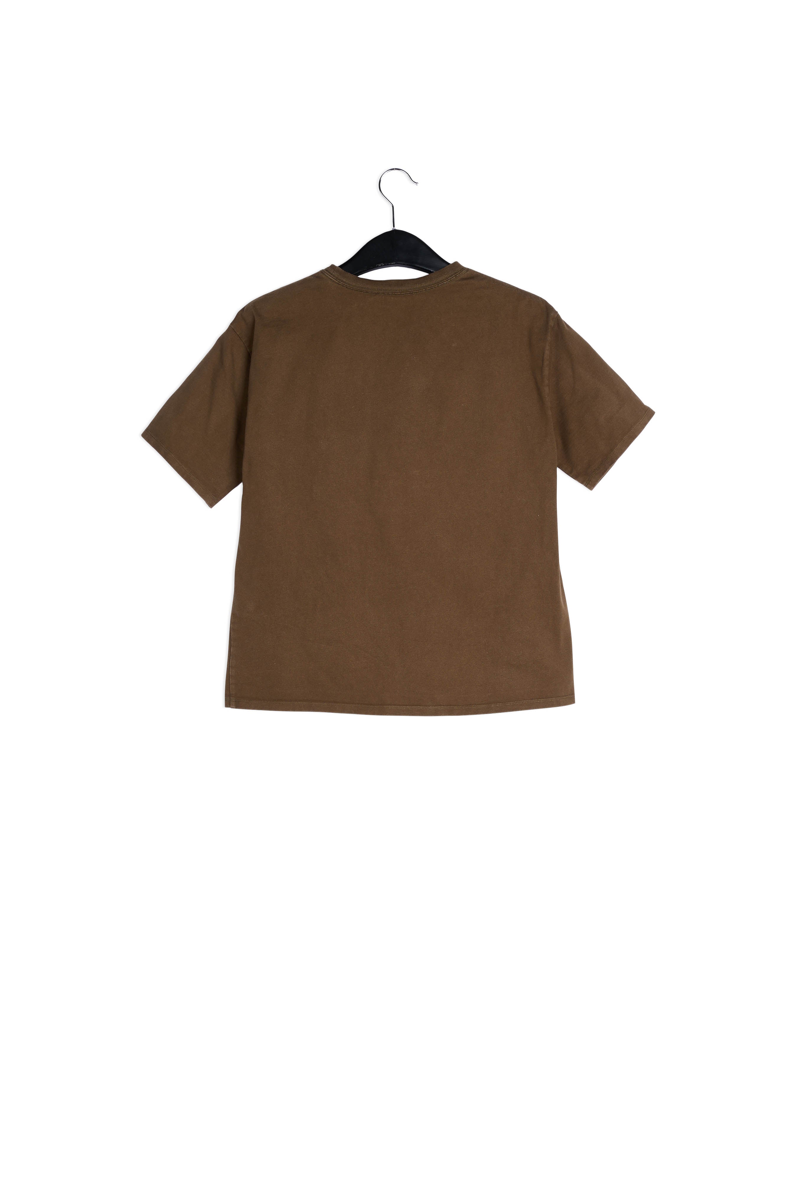 Brown cotton 'Fury' T-shirt RE—SSENTIEL | Essentiel second hand