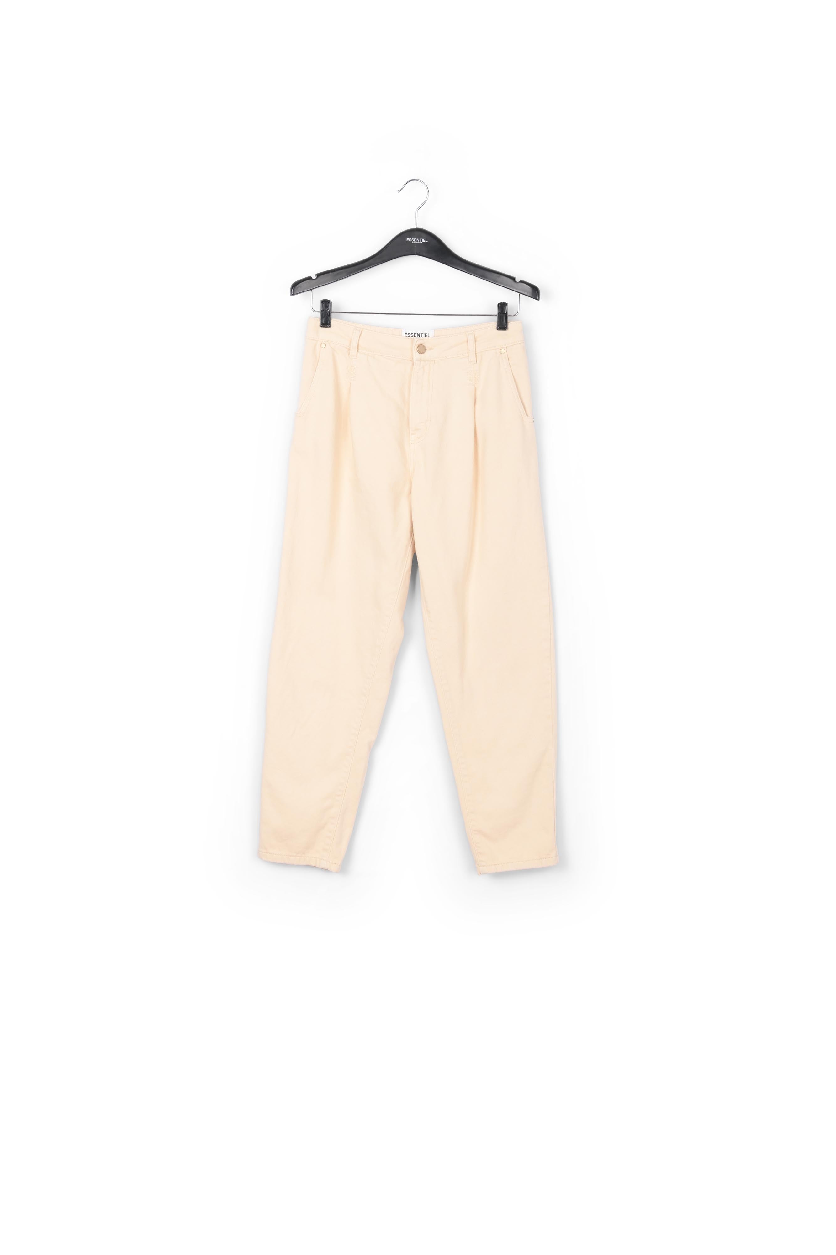 Ecru jeans met hoge taille RE—SSENTIEL | Essentiel second hand