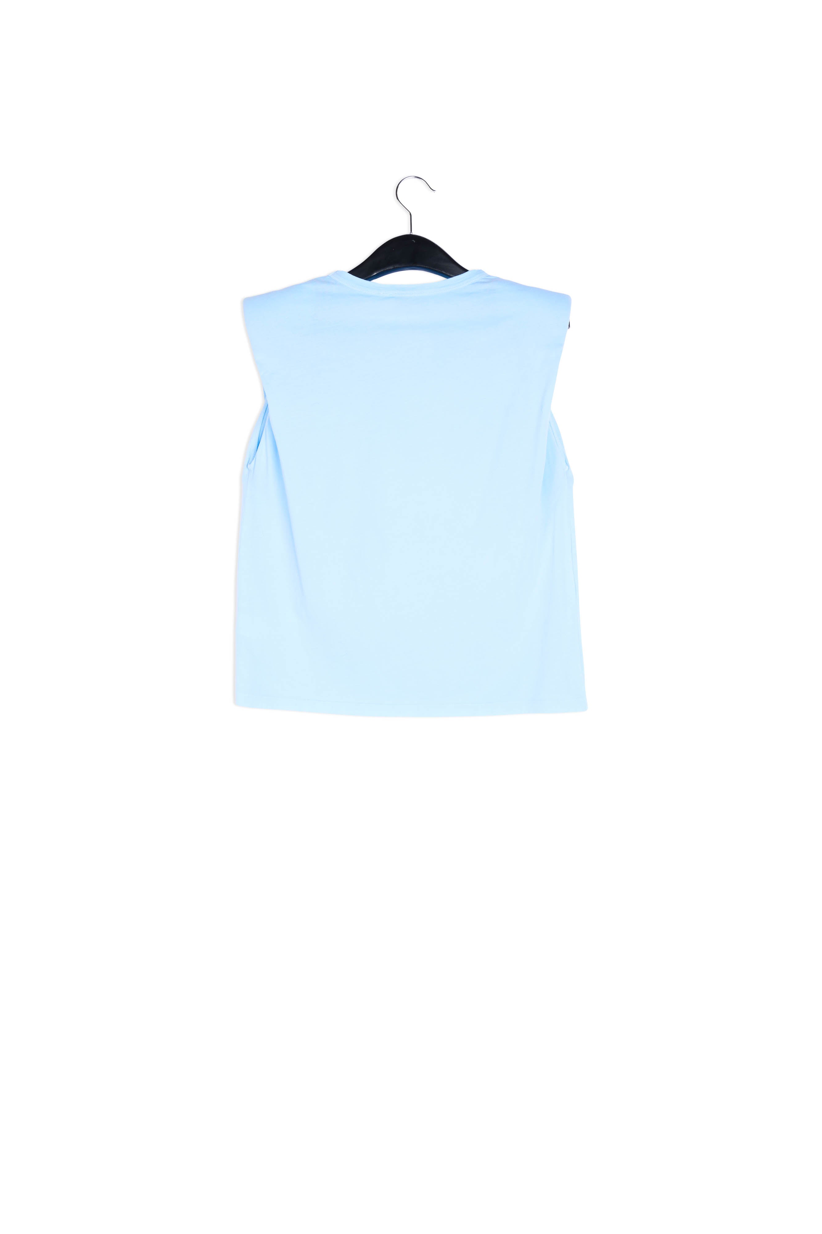 Light blue organic cotton tank top RE—SSENTIEL | Essentiel second hand