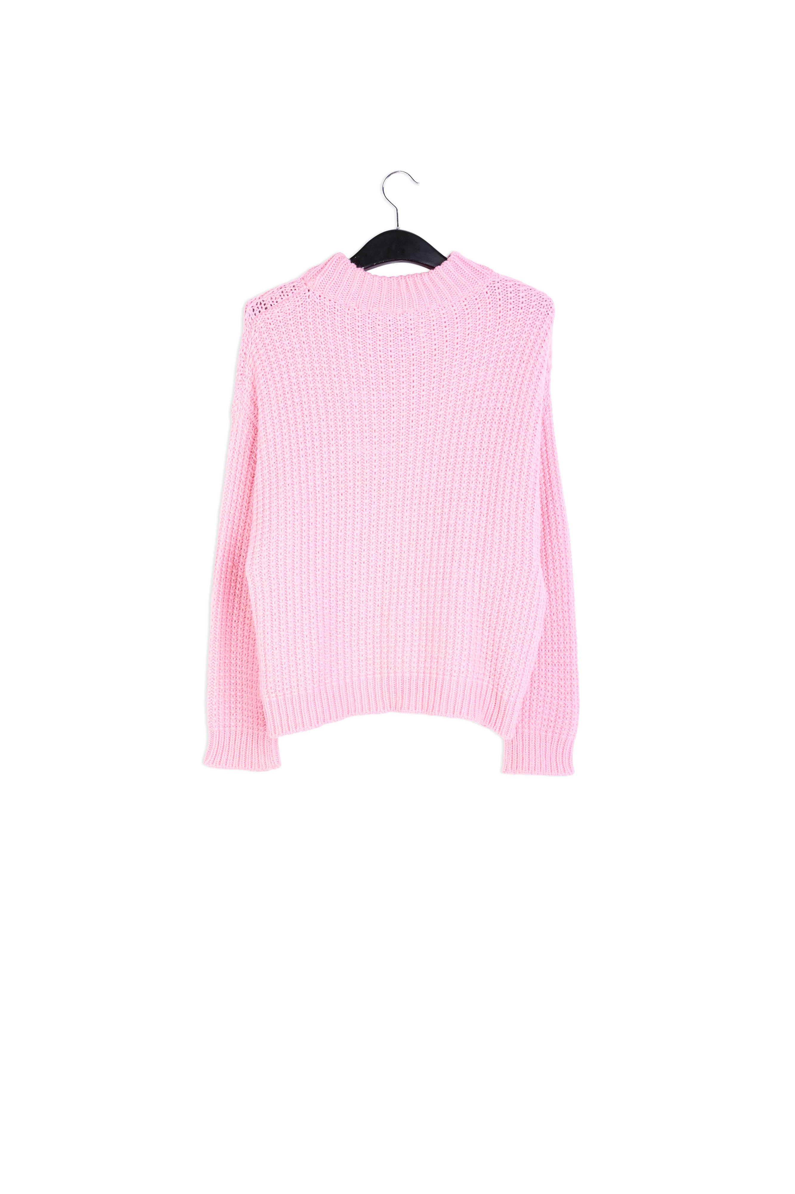 Pull carré en tricot rose RE—SSENTIEL | Essentiel second hand