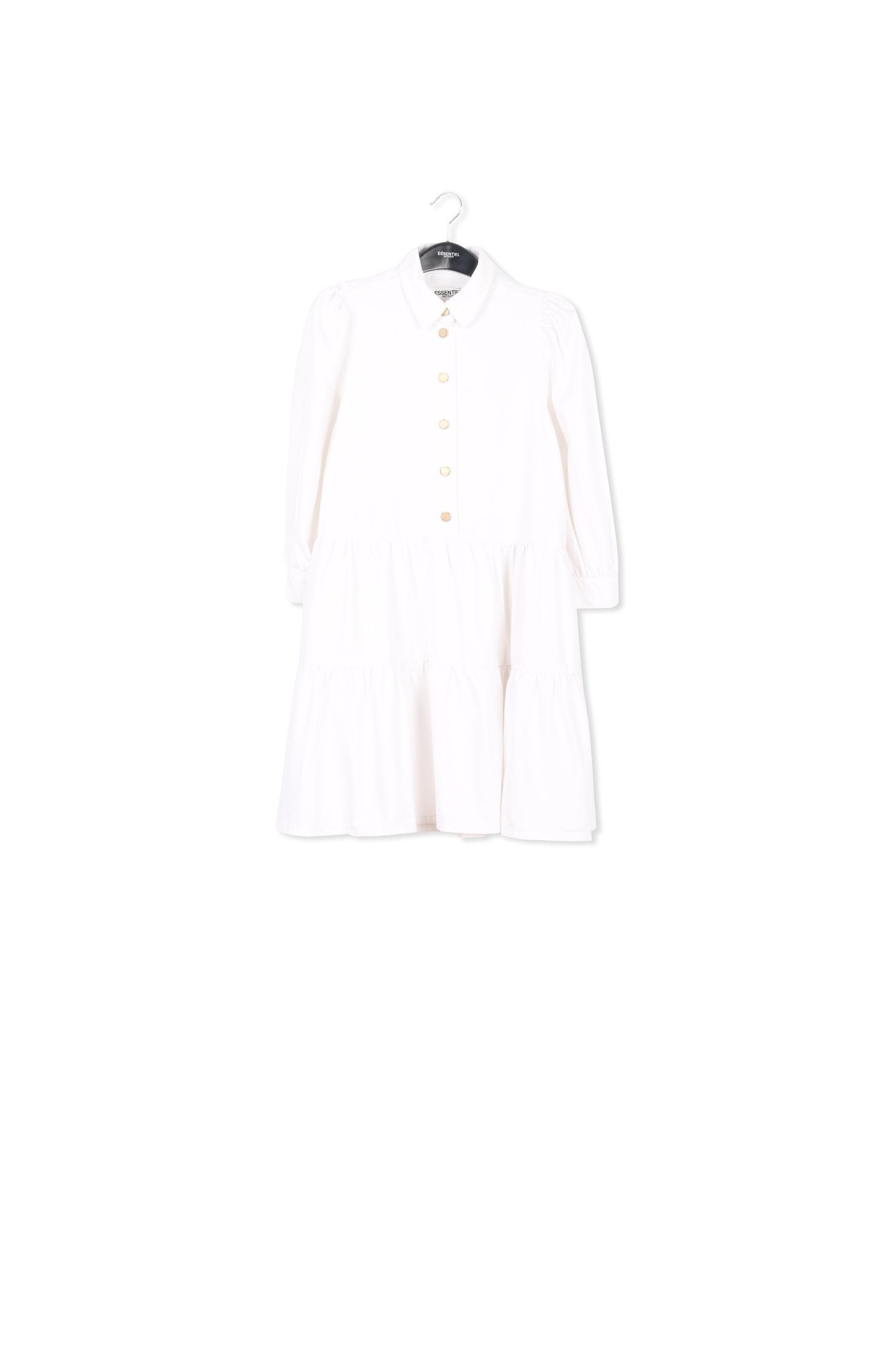 White denim A-line mini dress RE—SSENTIEL | Essentiel second hand