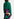 Dark green cable-knitted turtleneck sweater Faume - seconde main