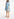 Blue floral print oversized mini dress Faume - seconde main