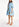 Blue floral print oversized mini dress Faume - seconde main