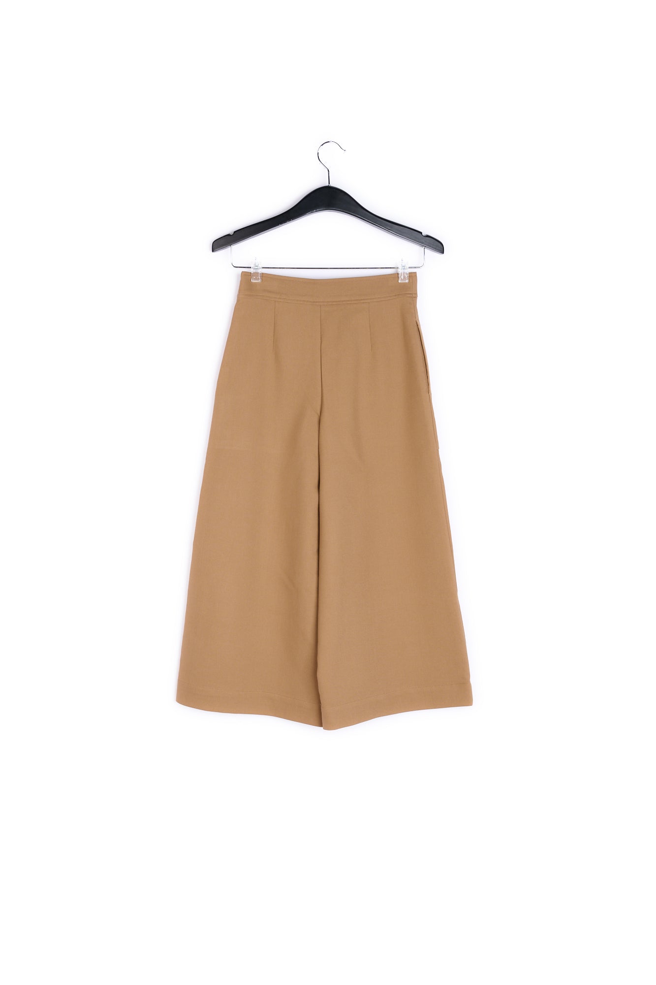 Brown cropped wide-leg pants RE—SSENTIEL | Essentiel second hand
