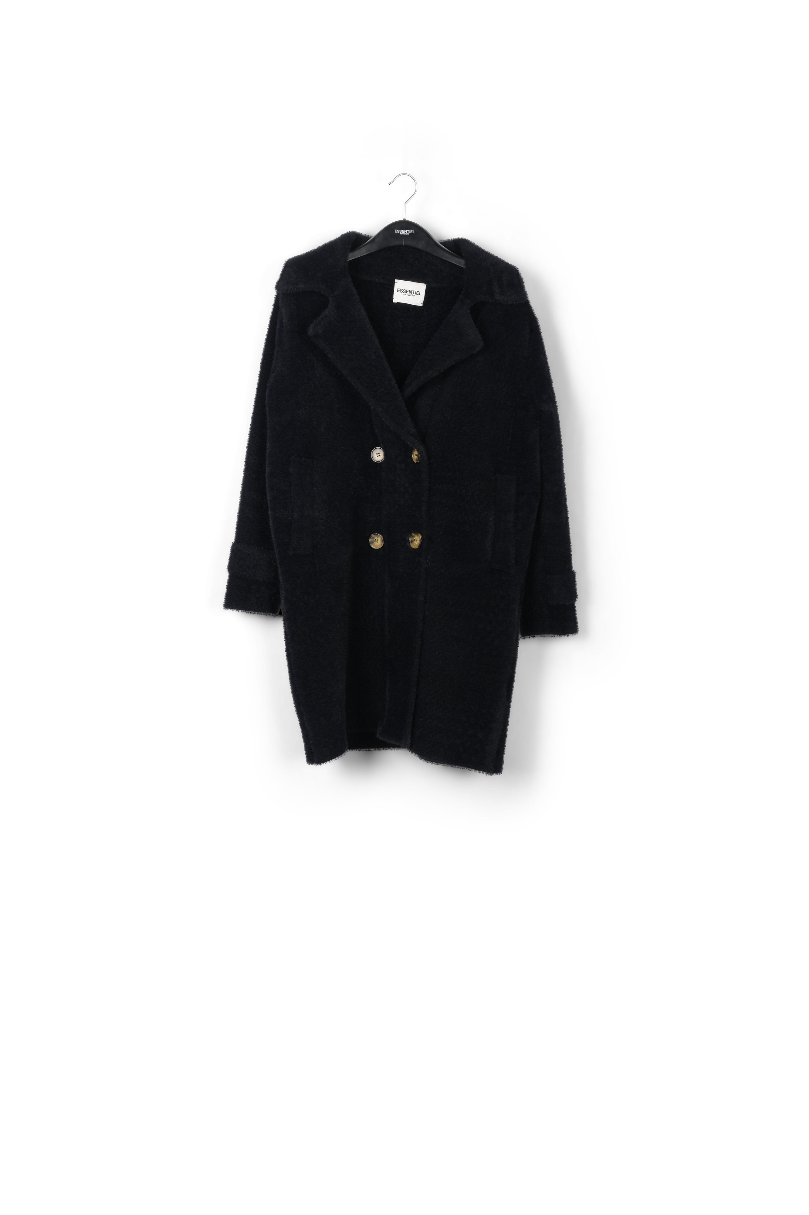 Cardigan croisé noir RE—SSENTIEL | Essentiel second hand