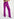 Purple viscose-satin straight-leg pants Faume - seconde main